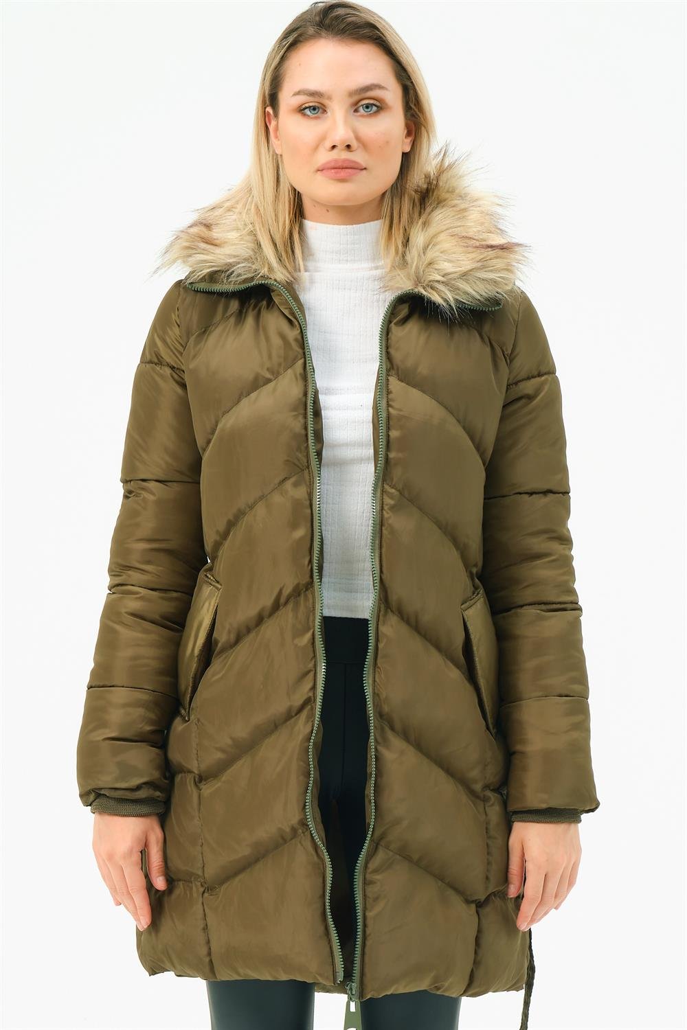 Z6767 DEWBERRY BAYAN KABAN-HAKİ