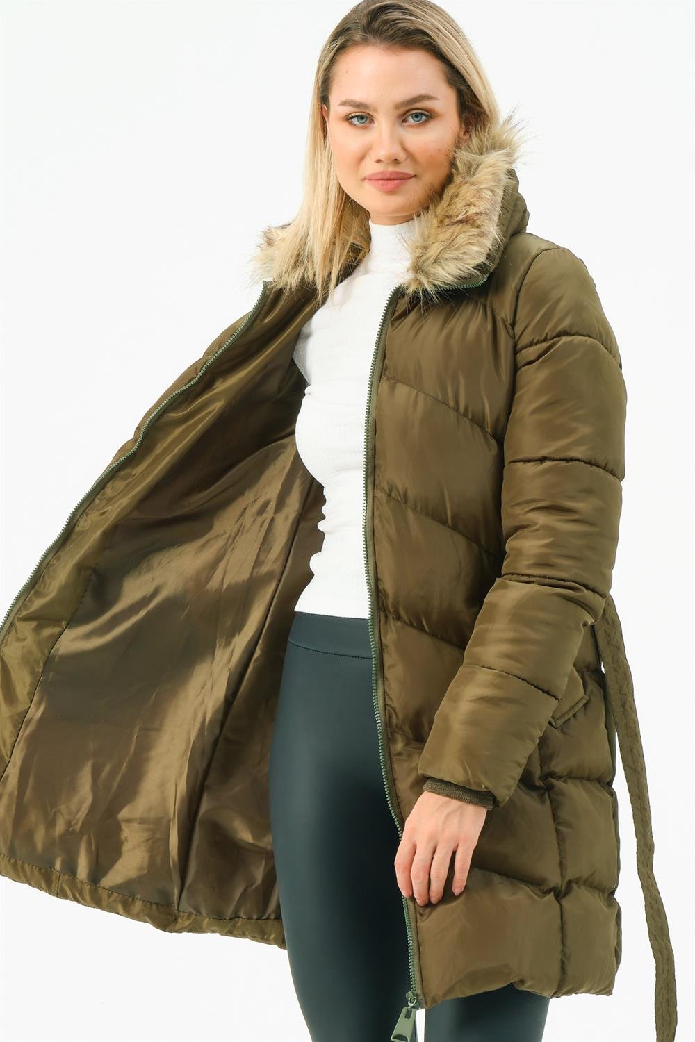 Z6767 DEWBERRY BAYAN KABAN-HAKİ