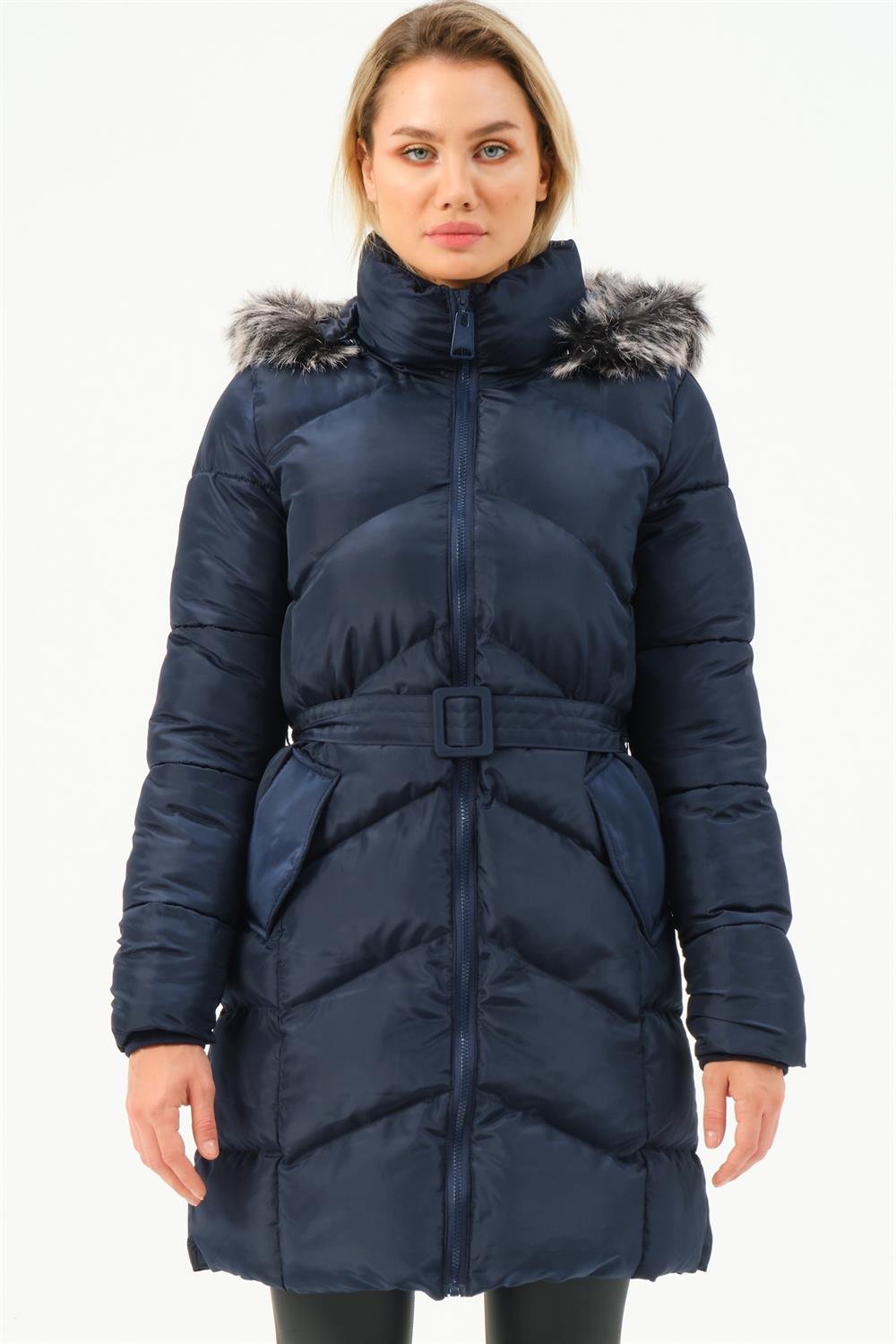 Z6768 DEWBERRY BAYAN KABAN-LACİVERT