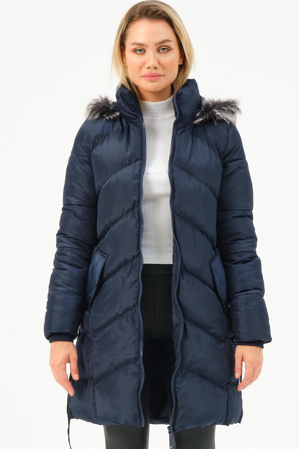 Z6768 DEWBERRY BAYAN KABAN-LACİVERT
