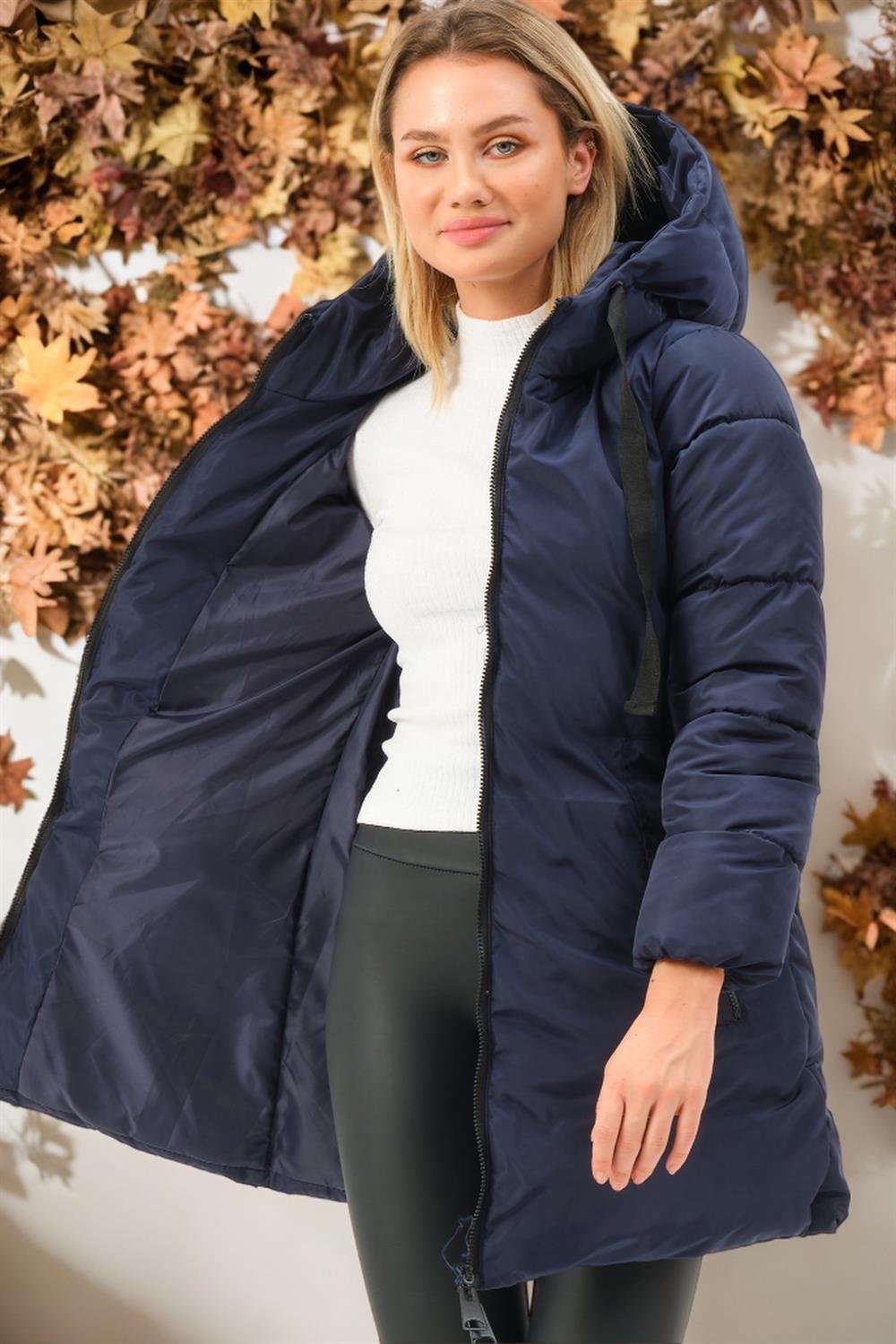 Z6773 DEWBERRY BAYAN KABAN-DÜZ LACİVERT