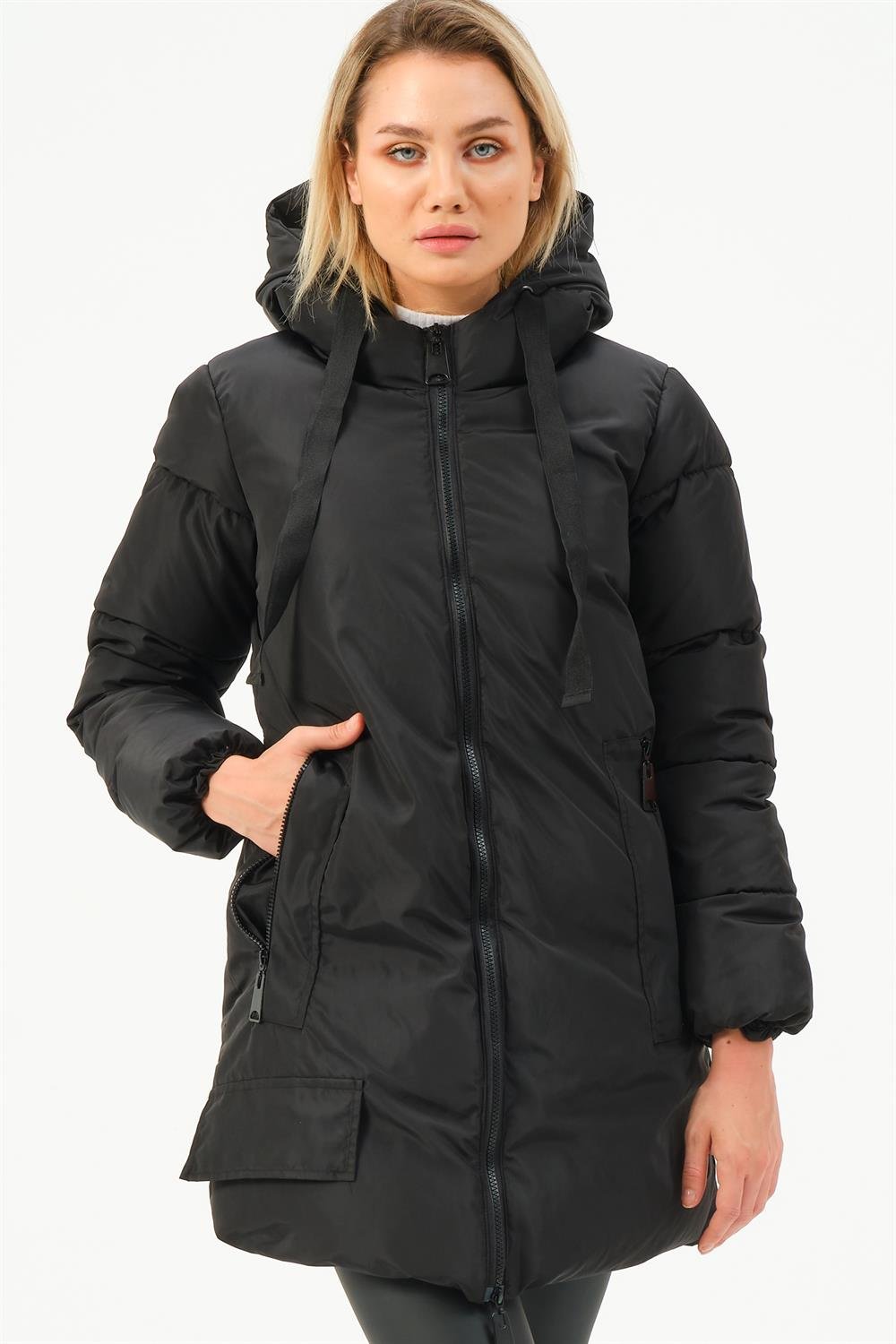 Z6773 DEWBERRY BAYAN KABAN-SİYAH