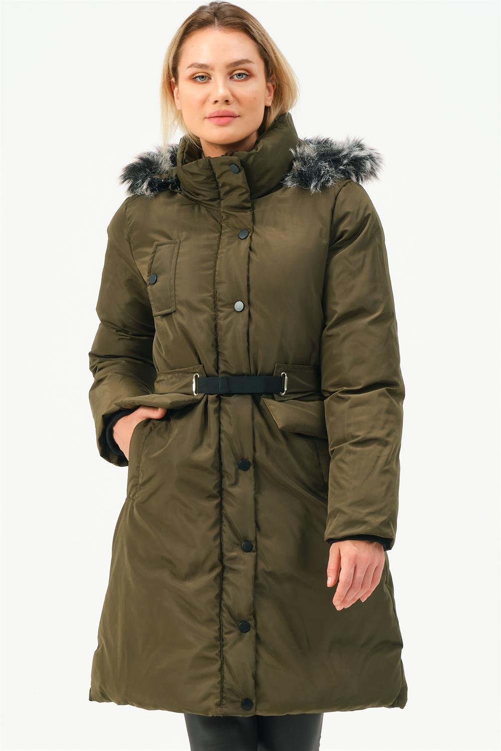 Z6774 DEWBERRY BAYAN KABAN-HAKİ