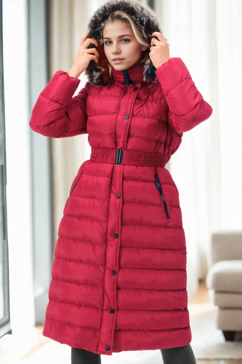 Z6779 DEWBERRY BAYAN KABAN-BORDO-1
