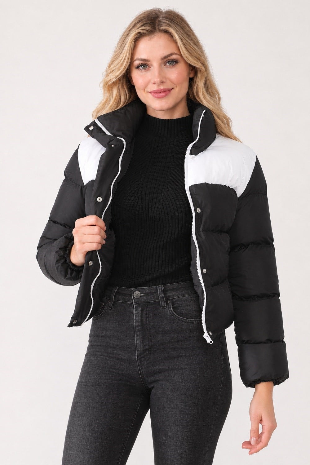 Z9649 DEWBERRY BAYAN MONT-SİYAH-BEYAZ-2