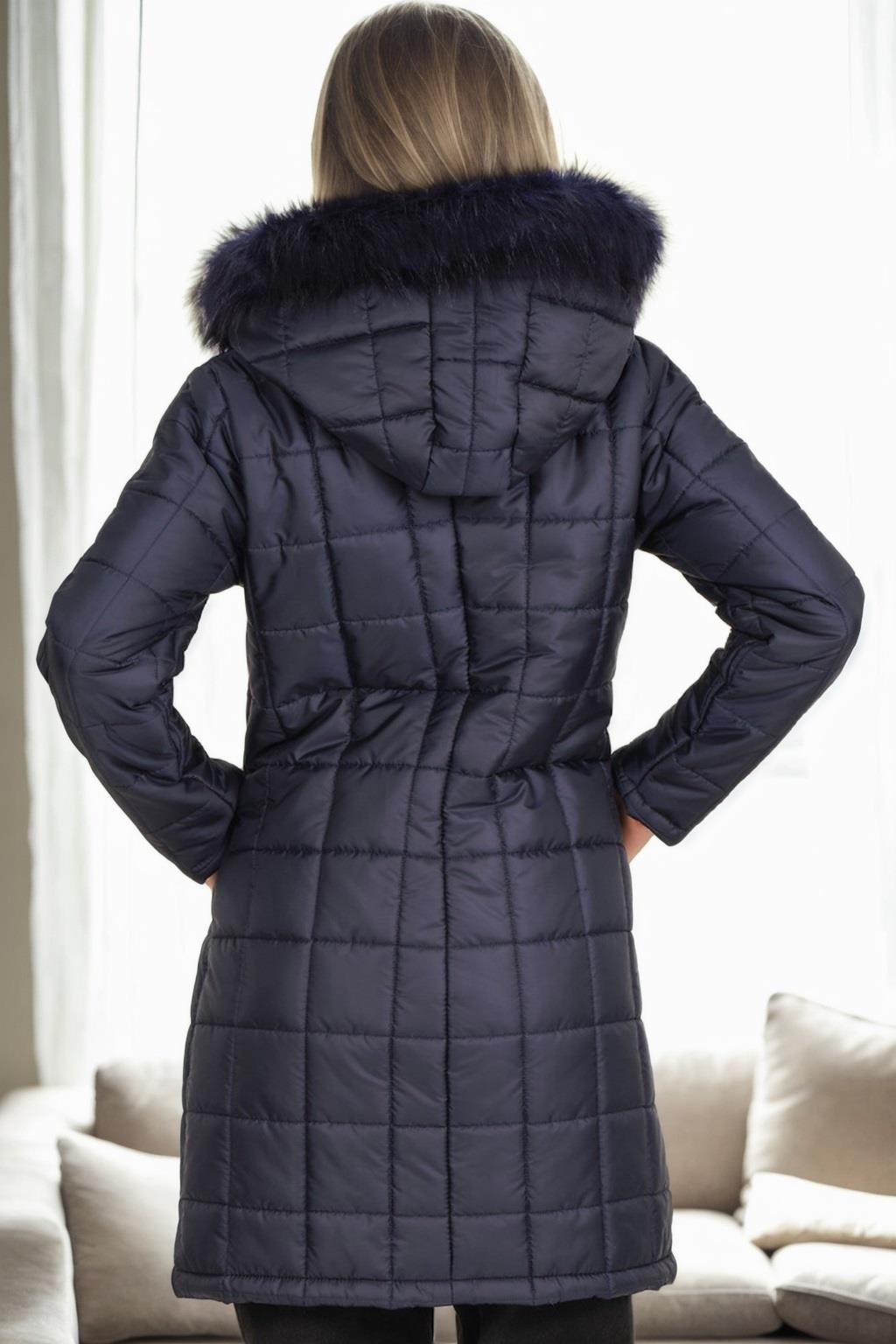 Z9653 DEWBERRY BAYAN KABAN-LACİVERT