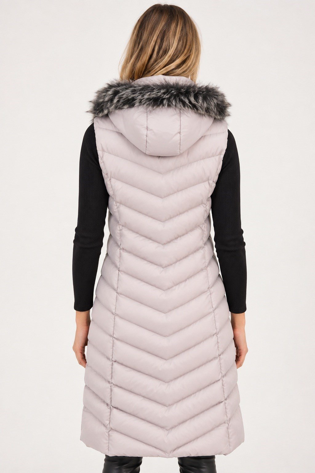 Z9684 DEWBERRY BAYAN YELEK-GRİ-2