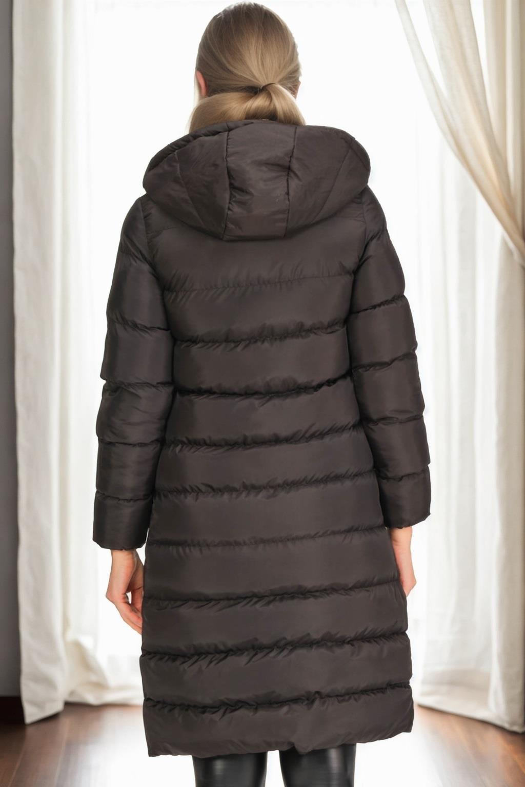 Z9719 DEWBERRY BAYAN KABAN-SİYAH