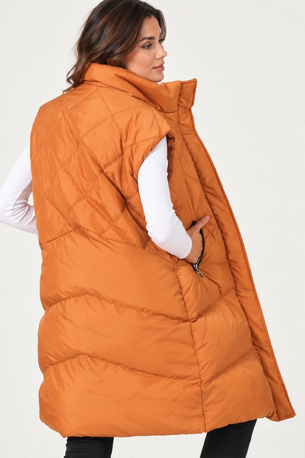 Z9743 DEWBERRY BAYAN YELEK-CAMEL-1