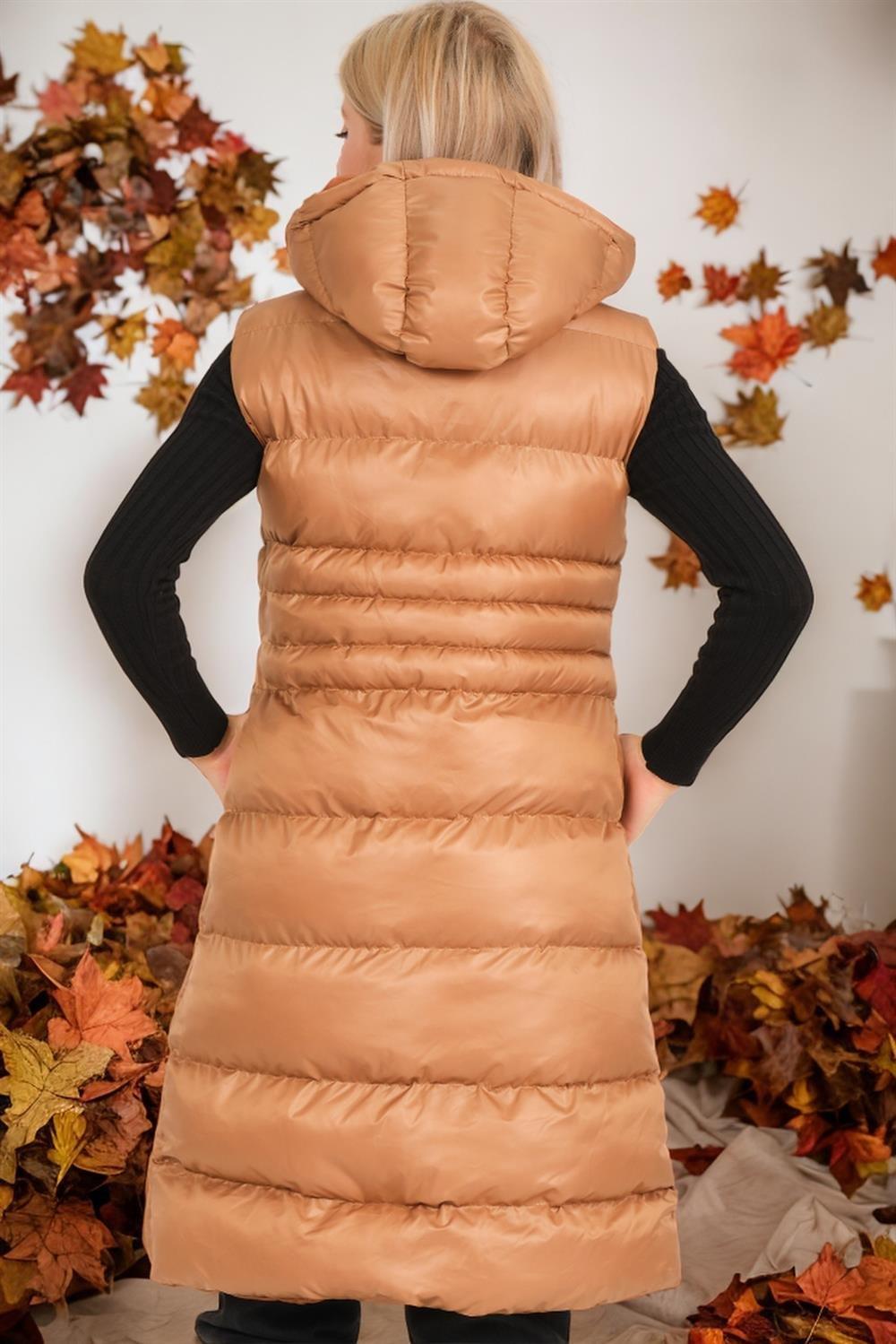 Z9757 DEWBERRY BAYAN YELEK-CAMEL