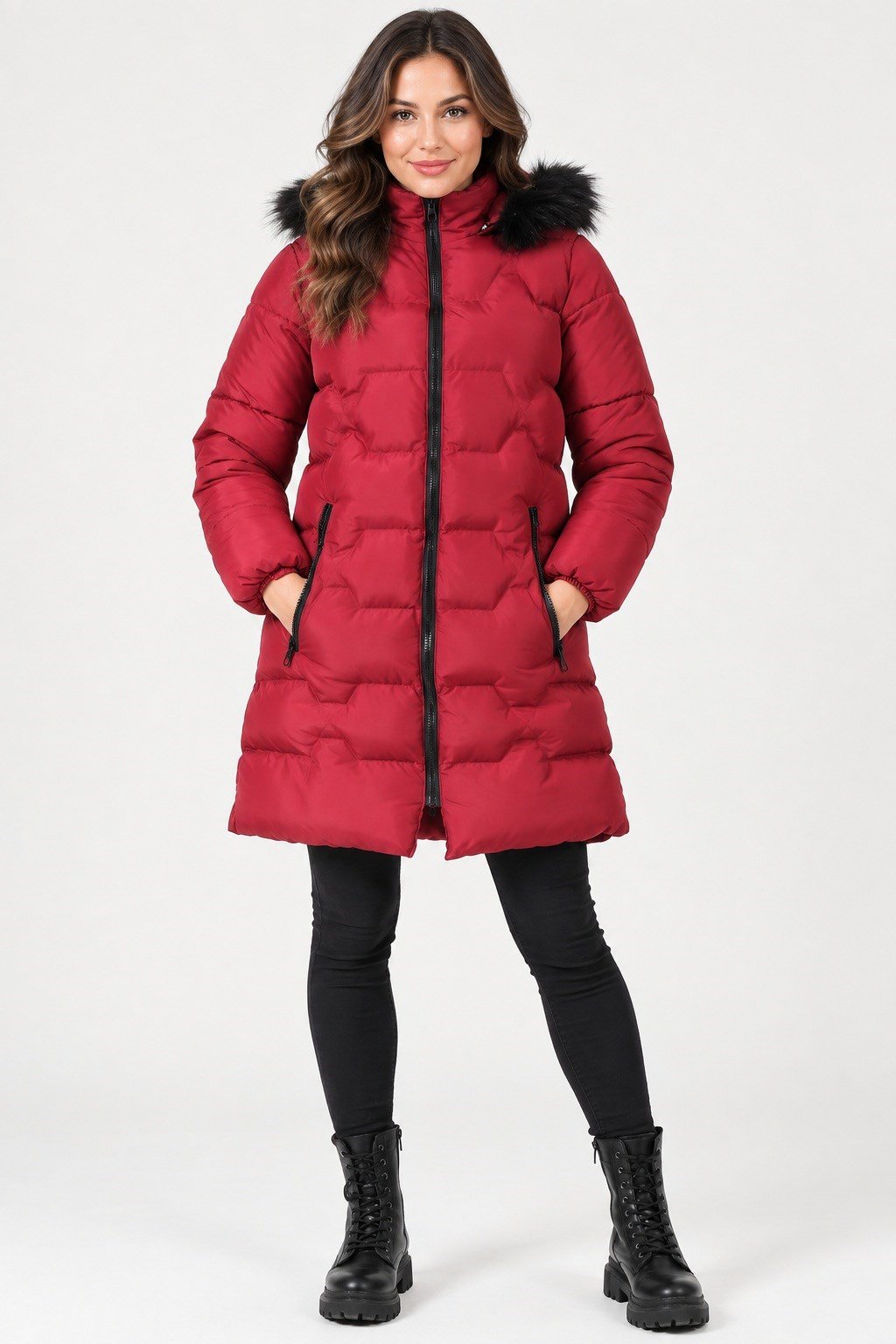 Z9760 DEWBERRY BAYAN KABAN-DÜZ BORDO