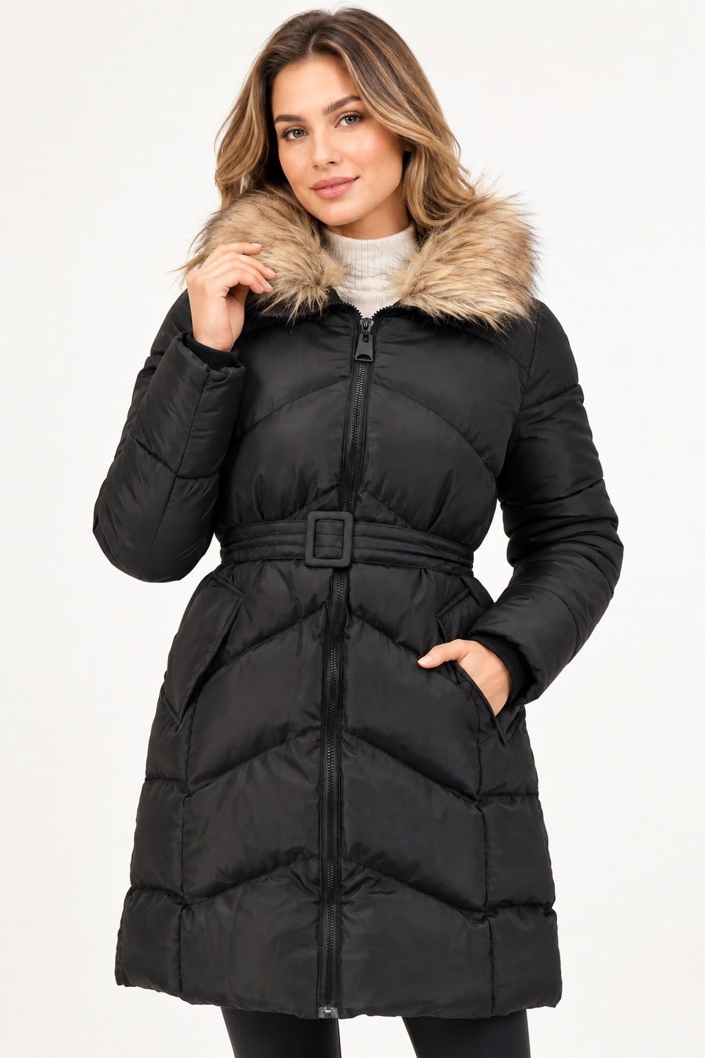 Z9767 DEWBERRY BAYAN KABAN-SİYAH-1