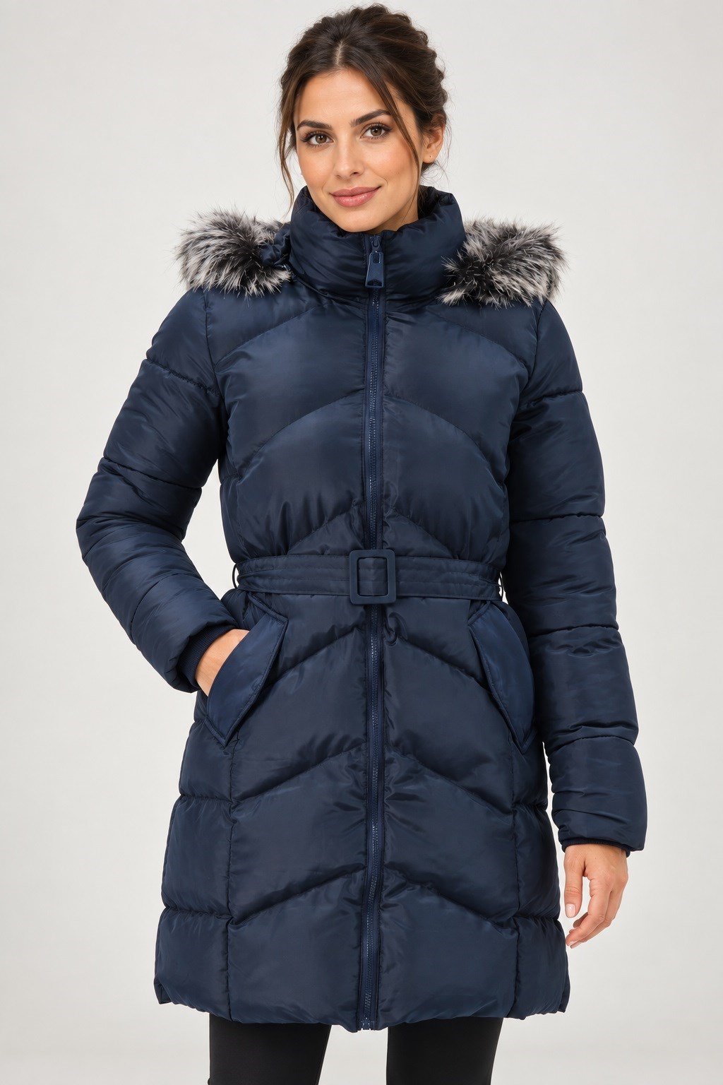 Z9768 DEWBERRY BAYAN KABAN-LACİVERT-1