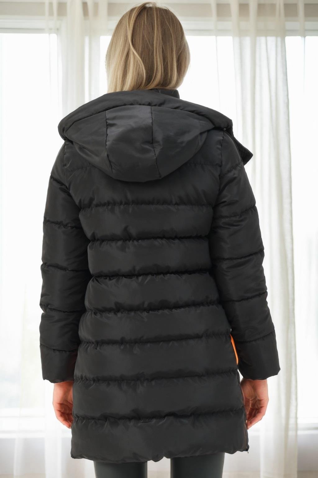 Z9770 DEWBERRY BAYAN KABAN-SİYAH-TURUNCU