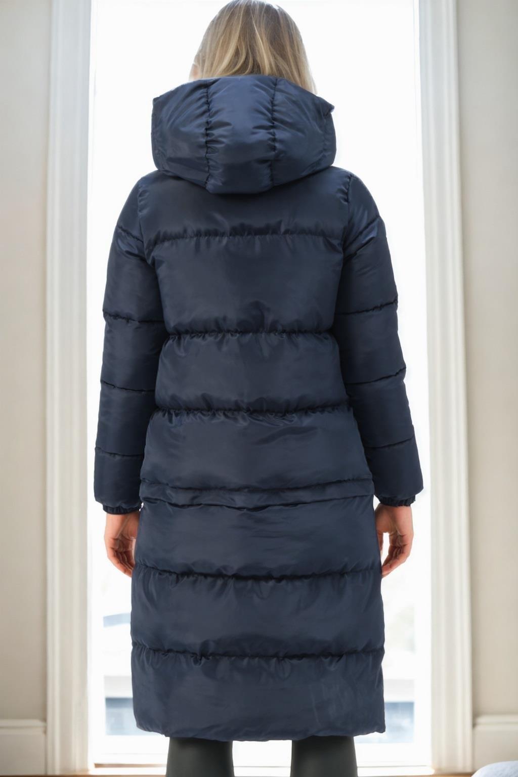 Z9772 DEWBERRY KISALTILABİLİR BAYAN KABAN-LACİVERT