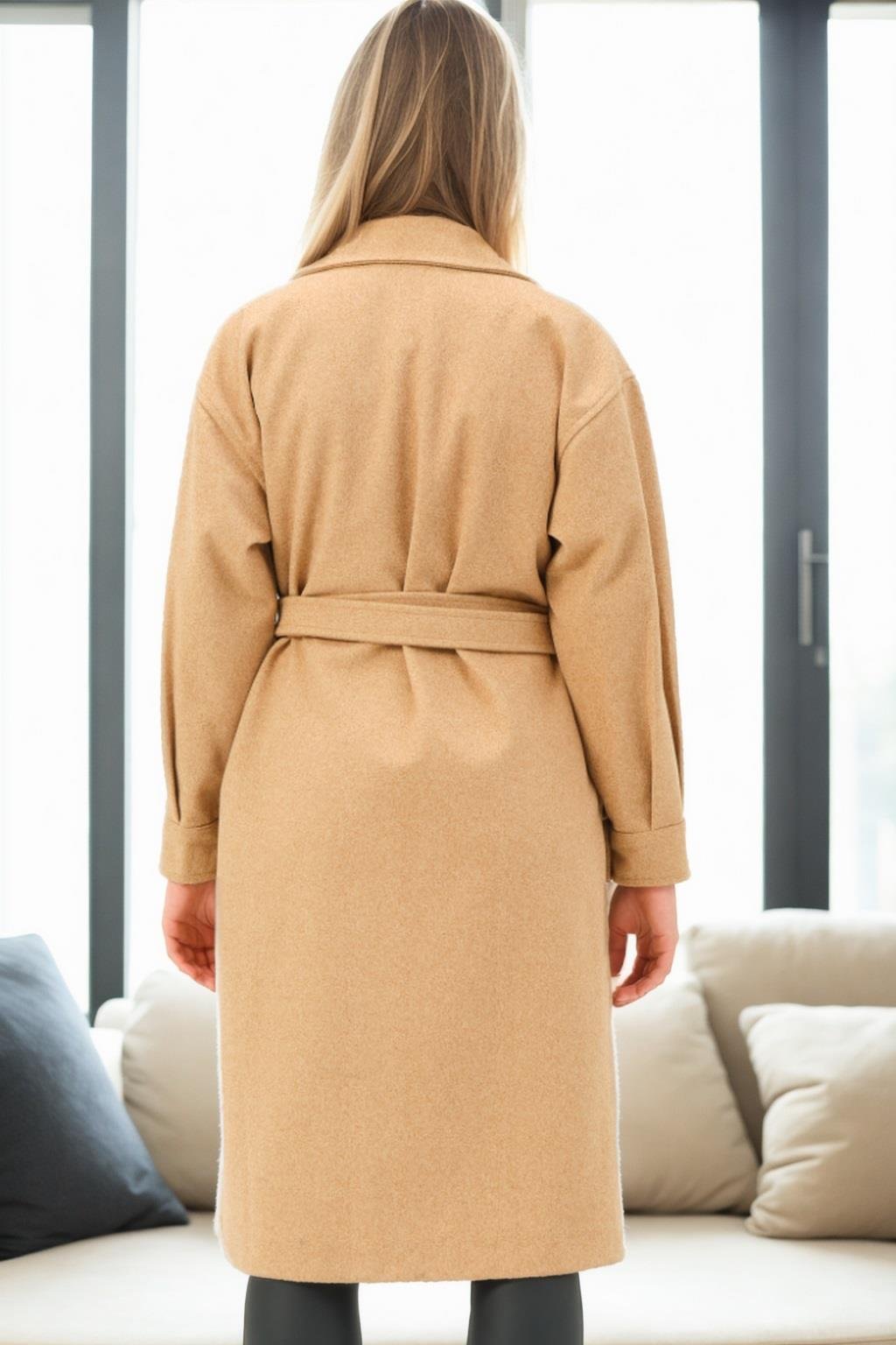 Z9777 DEWBERRY BAYAN PALTO-CAMEL