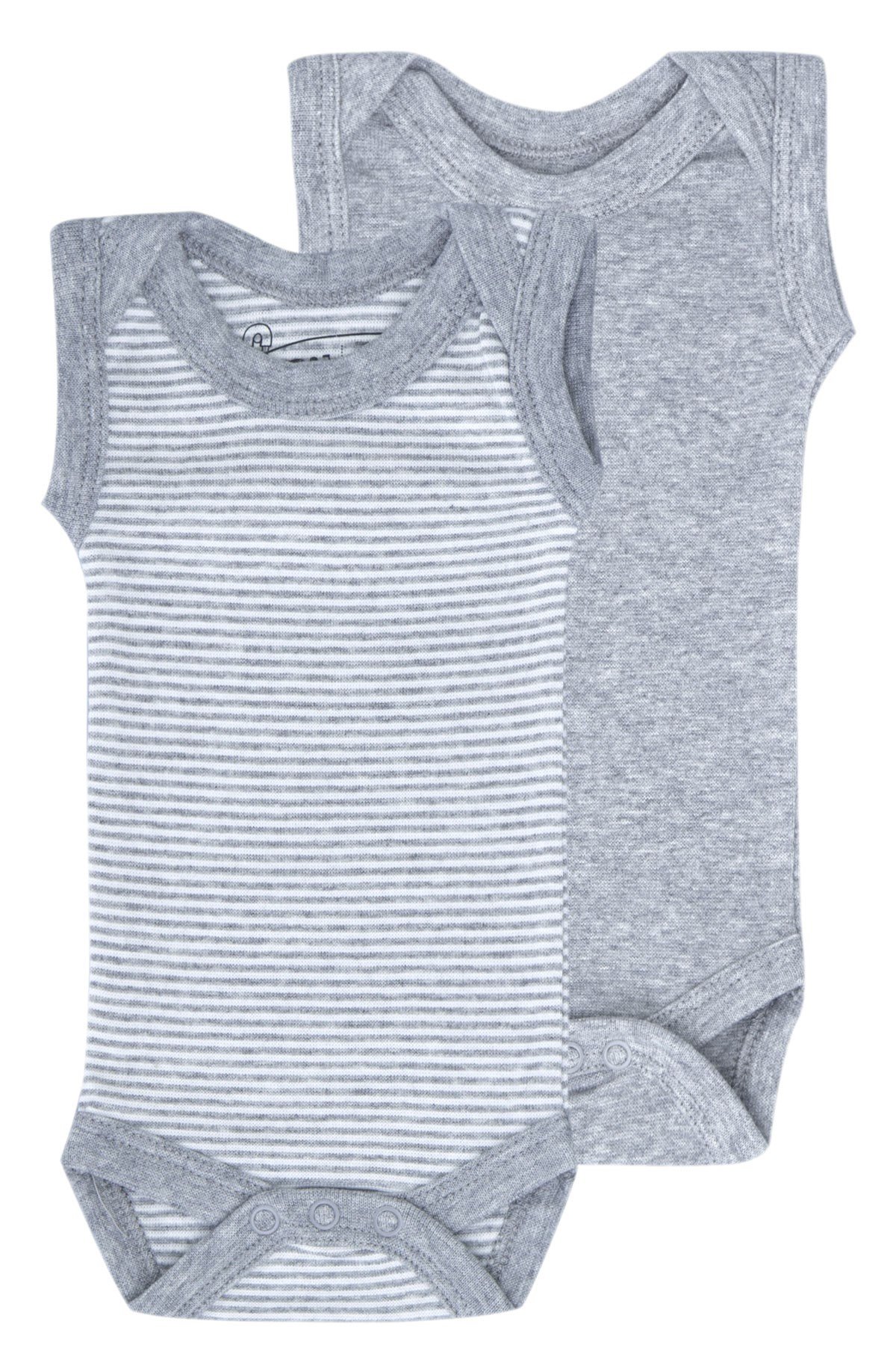 2 li Bebek Prematüre/Yenidoğan Kolsuz Body