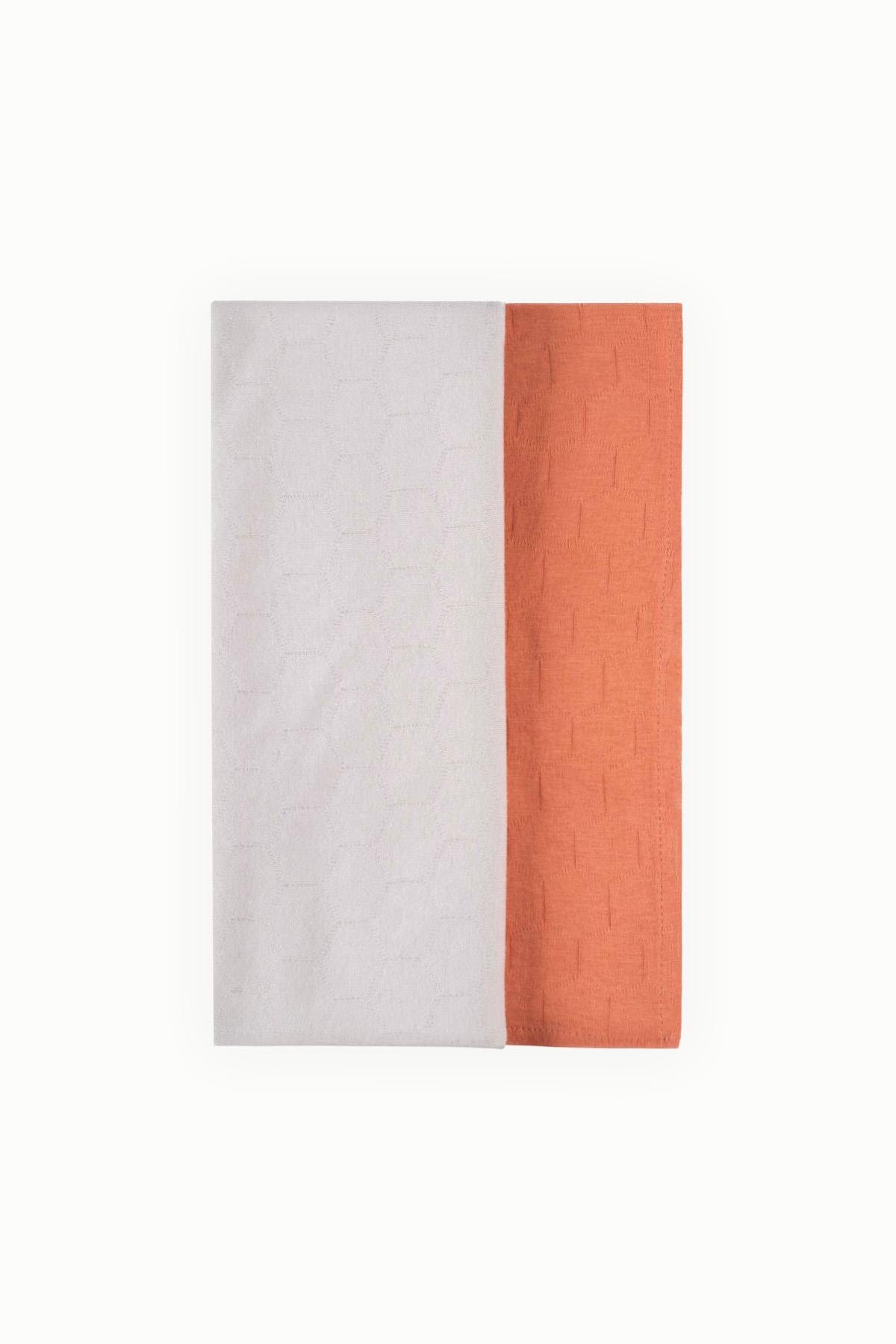 Uygun Bebe2'li Pamuklu Müslin Örtü 70x70 cm Gri - KiremitMüslin Örtüler