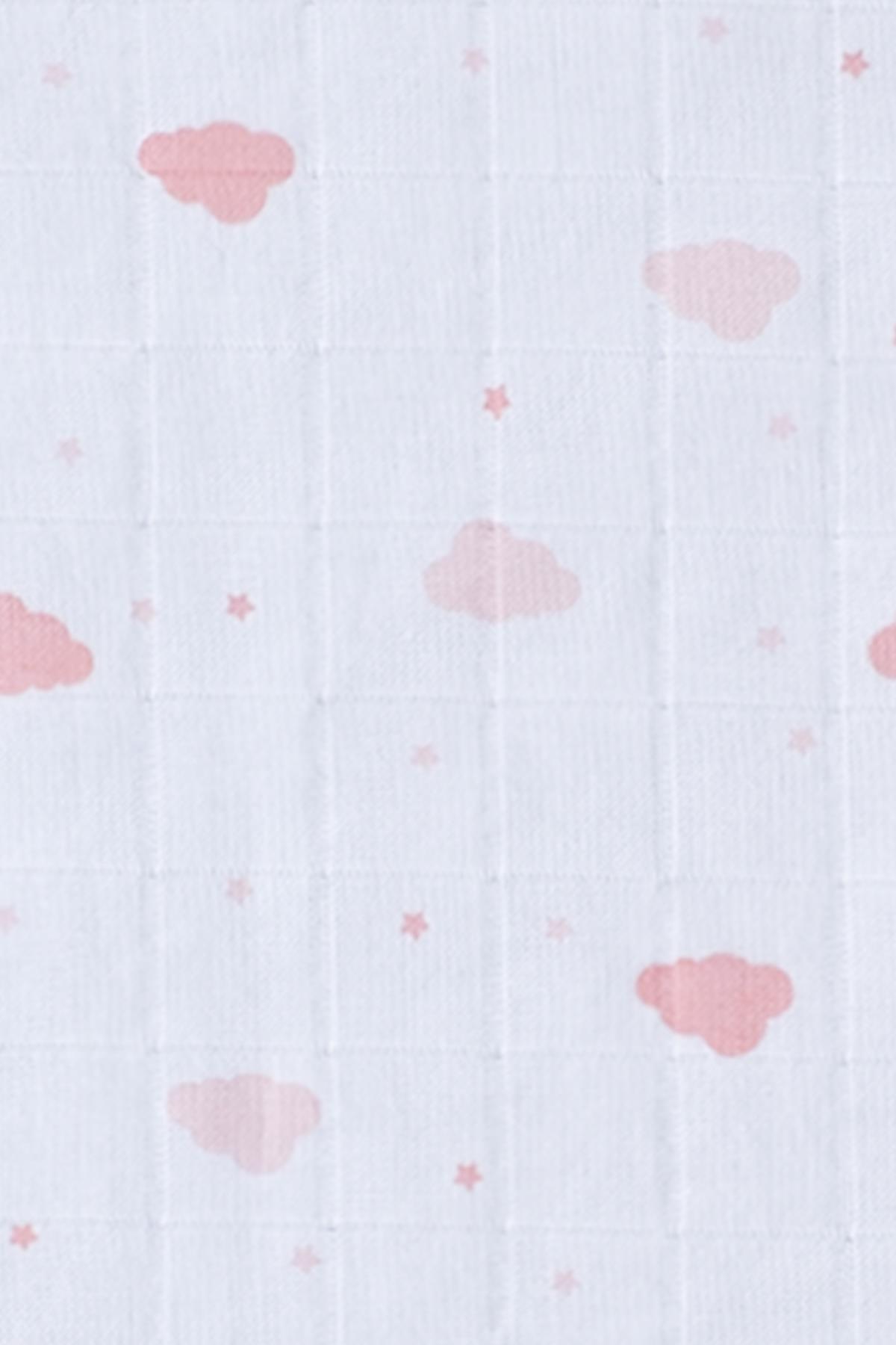 3'lü Müslin Bebek Ağız Bezi Bulut Desenli Pembe 25x25 cmAğız Bezi 3'lü Müslin Bebek Ağız Bezi Bulut Desenli Pembe 25x25 cm Uygun Bebe