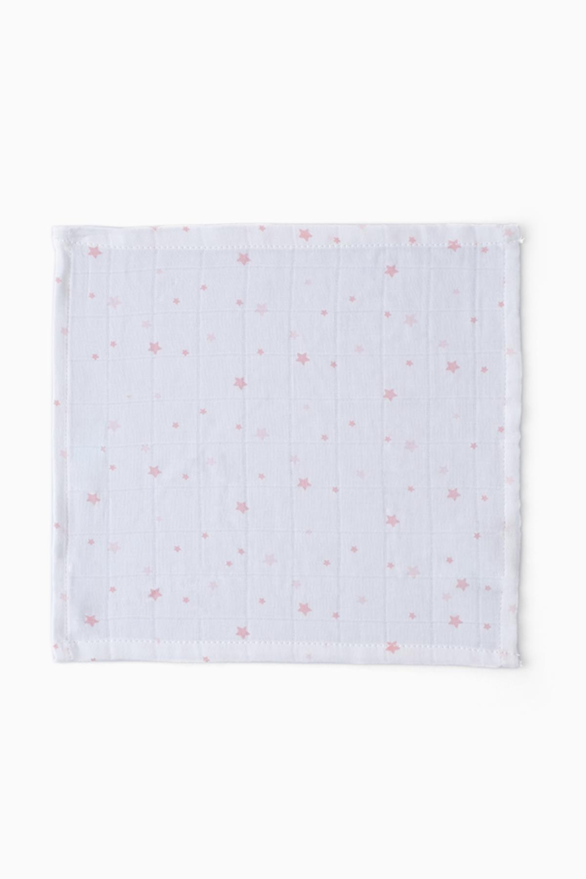 3'lü Müslin Bebek Ağız Bezi Yıldız Desenli  Pembe 25x25 cmAğız Bezi 3'lü Müslin Bebek Ağız Bezi Yıldız Desenli  Pembe 25x25 cm Uygun Bebe