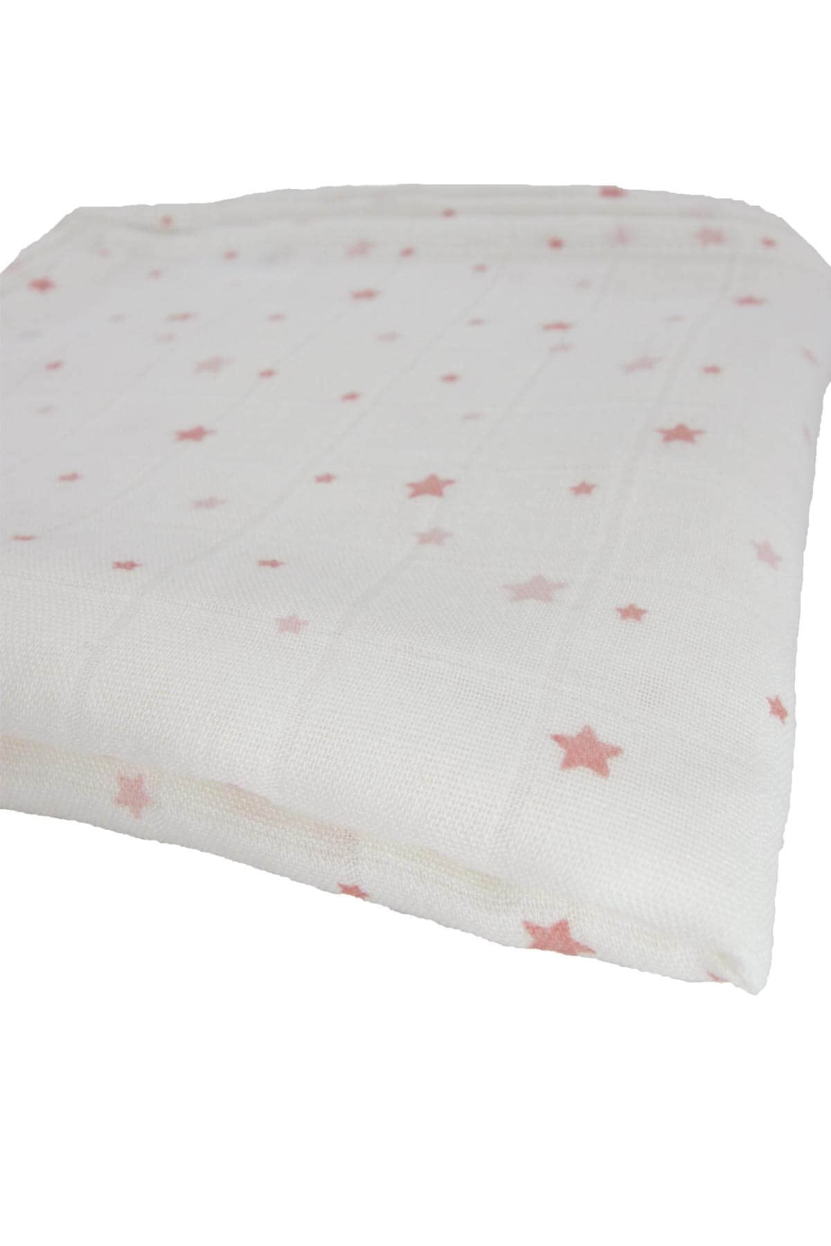 Battaniye Yıldız Bebek Bambu Müslin Bezi 70*70 cm Uygun Bebe