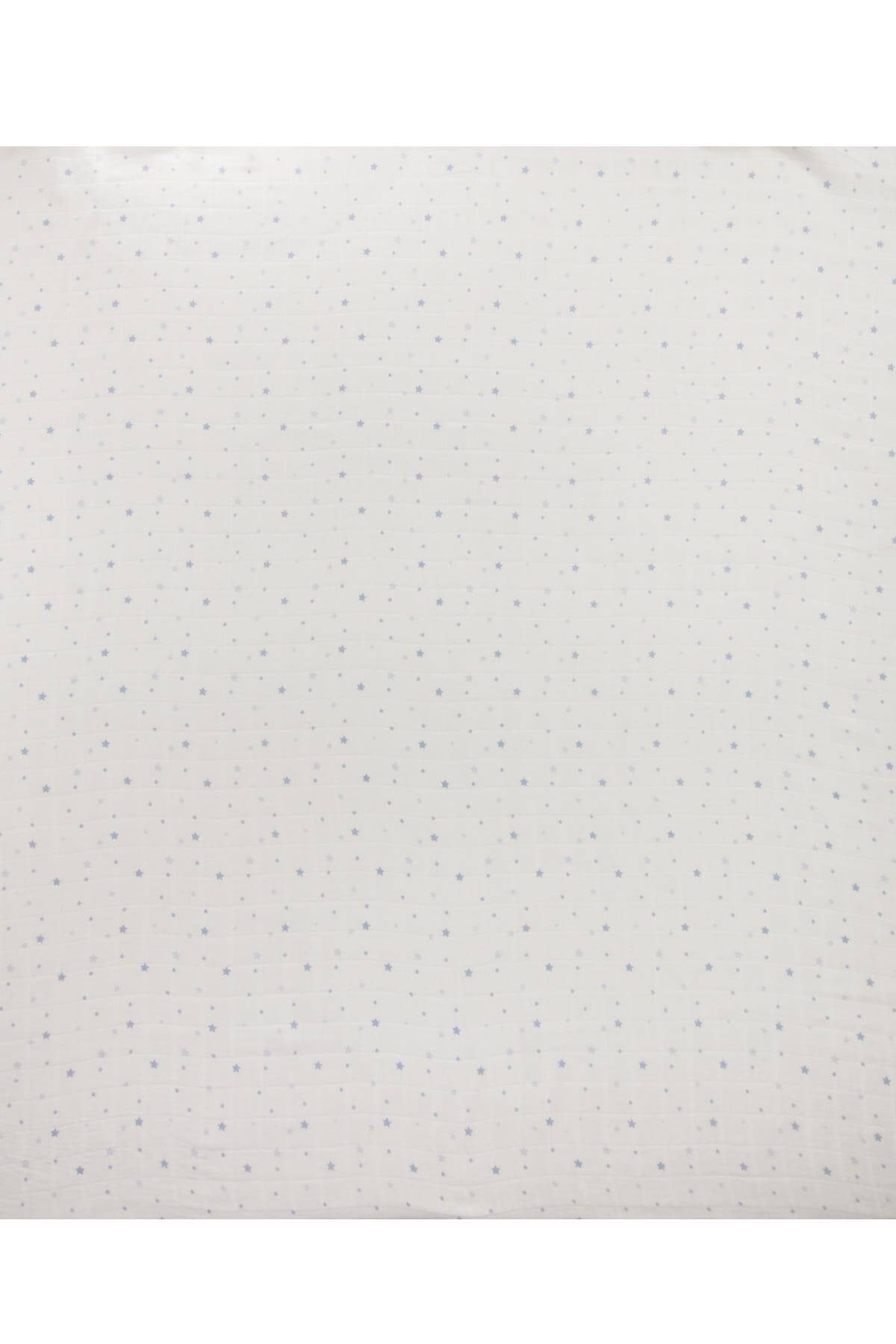 Battaniye Yıldız Bebek Bambu Müslin Bezi 70*70 cm Uygun Bebe