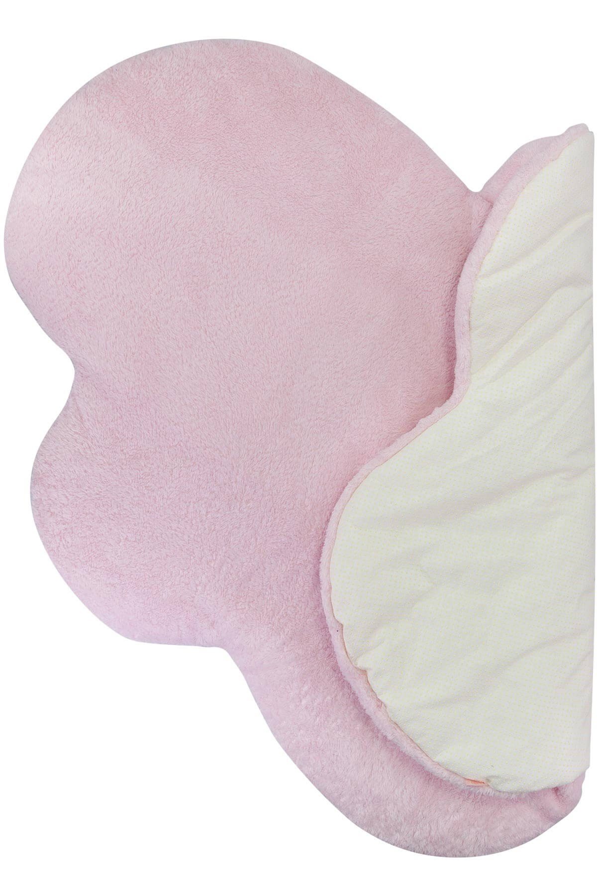 Bebek Emekleme Minderi Bulut Emekleme Minderi Oyun Matı 75x95x5 cm Pembe Uygun Bebe