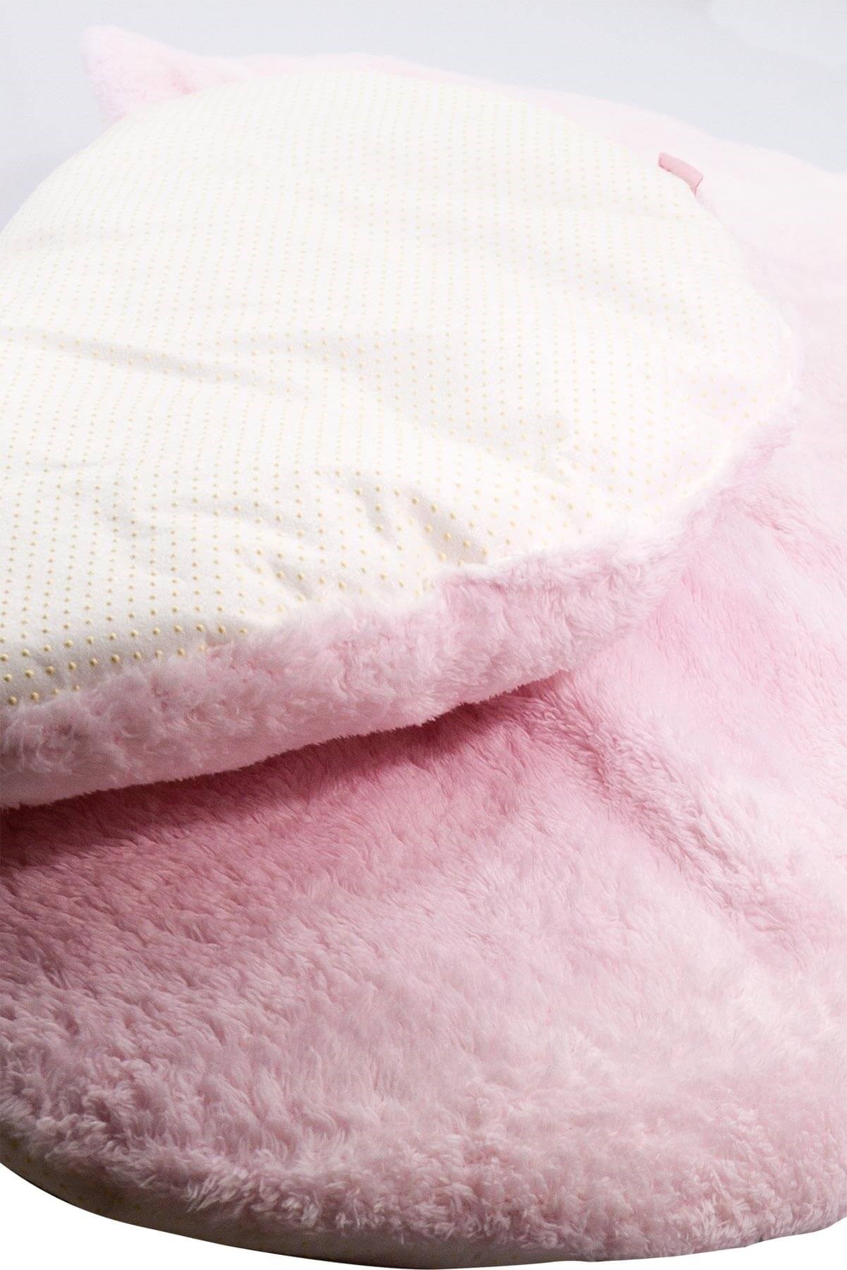 Bebek Emekleme Minderi Bulut Emekleme Minderi Oyun Matı 75x95x5 cm Pembe Uygun Bebe