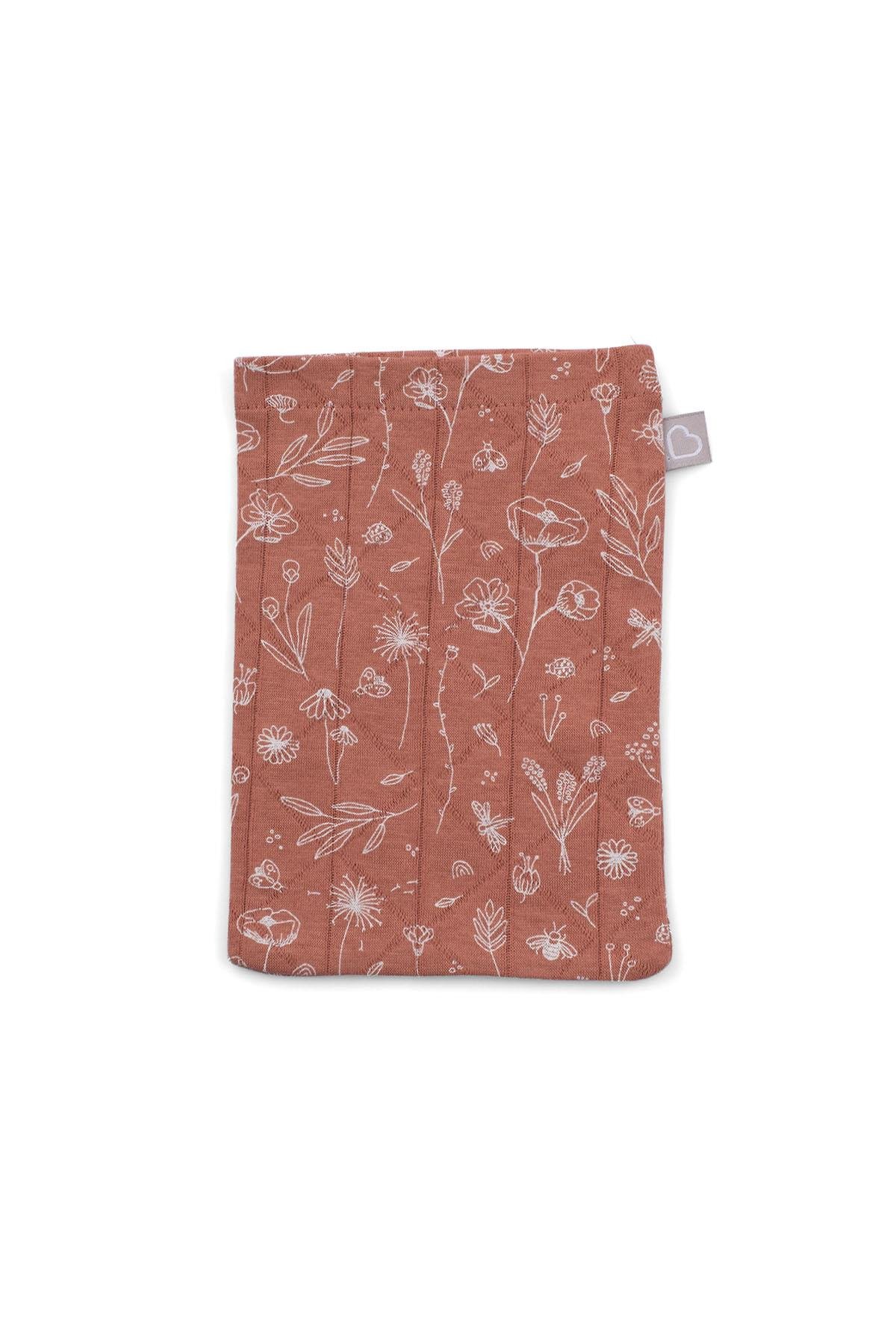 Bebek Müslin Kese Wild Flowers Kiremit  |   Uygunbebe.comHavlu & Bornoz Bebek Müslin Kese Bahar Çiçekli Kiremit Boumini