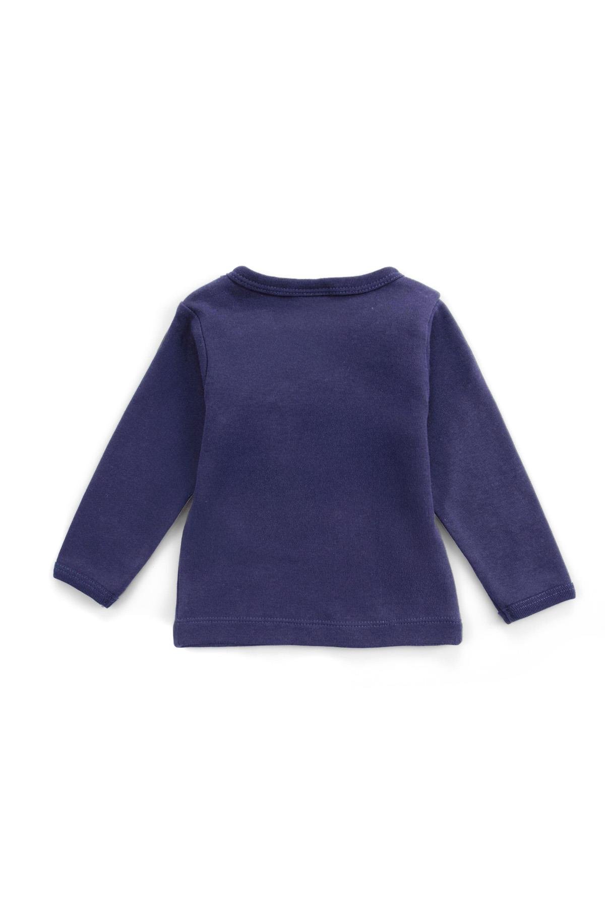 Uygun BebeBebek Uzun Kollu Tişört Moon LacivertTişört