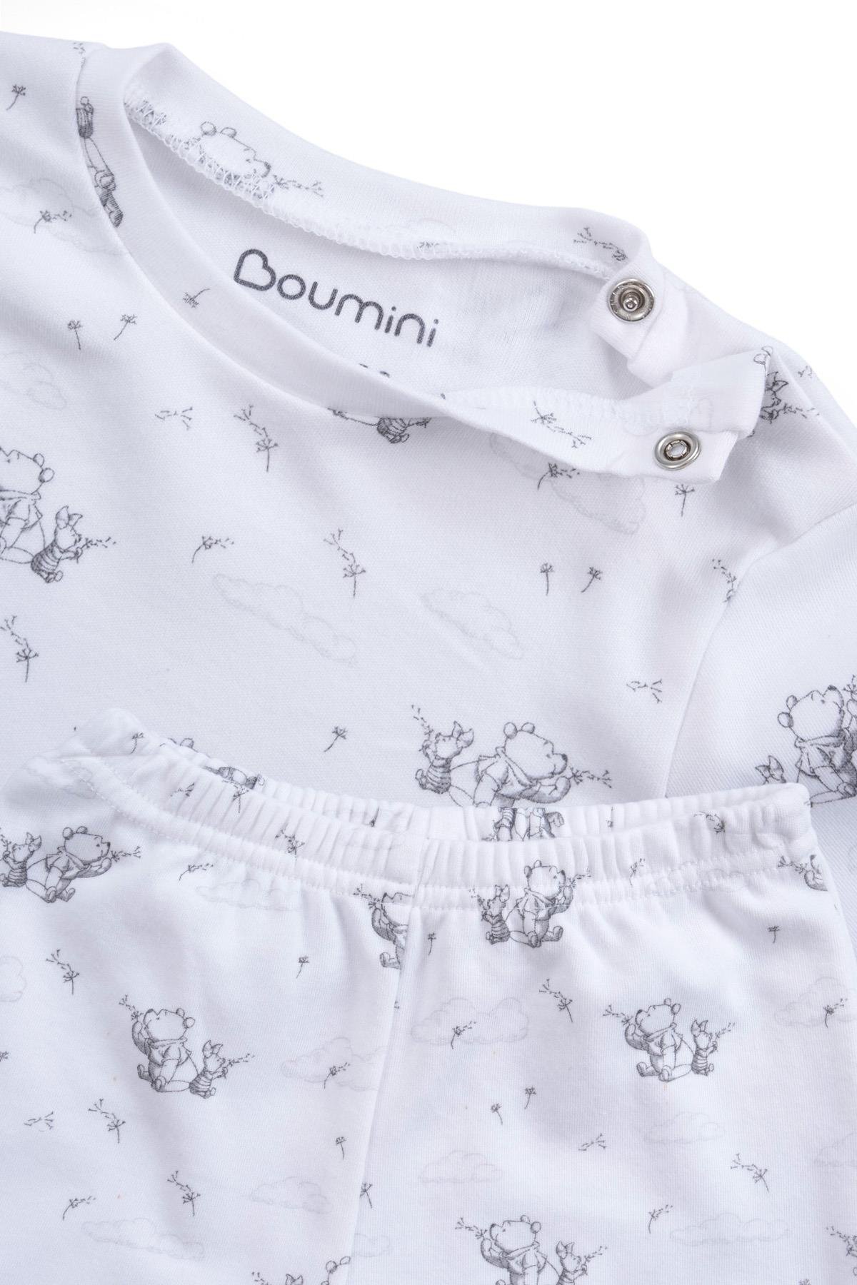 Uygun BebeBebek ve Çocuk Pijama Takımı Winni Pooh BeyazErkek Bebek Pijama Takımı