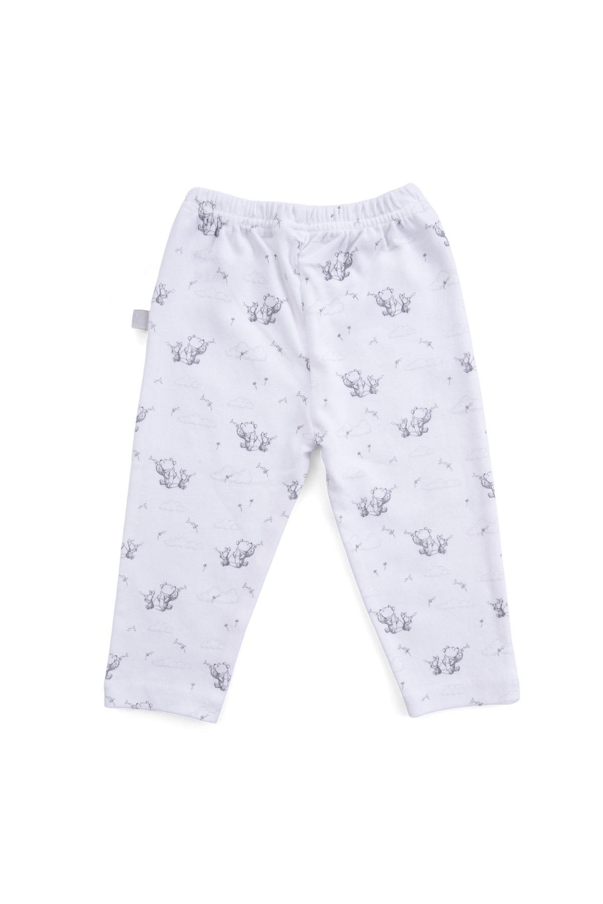 Uygun BebeBebek ve Çocuk Pijama Takımı Winni Pooh BeyazErkek Bebek Pijama Takımı