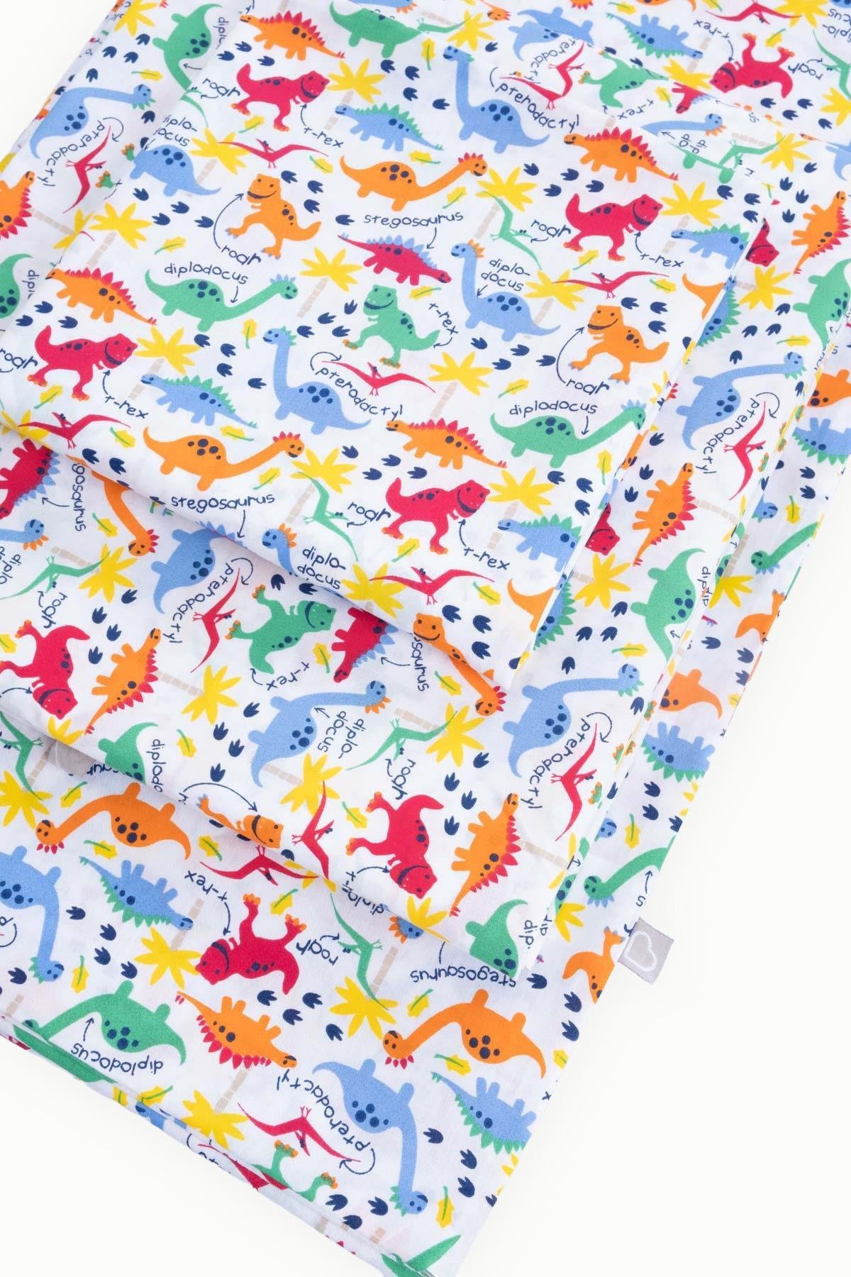 BouminiBoumini % 100 Pamuk Bebek Nevresim Takımı Renkli DinozorlarNevresim Takımları