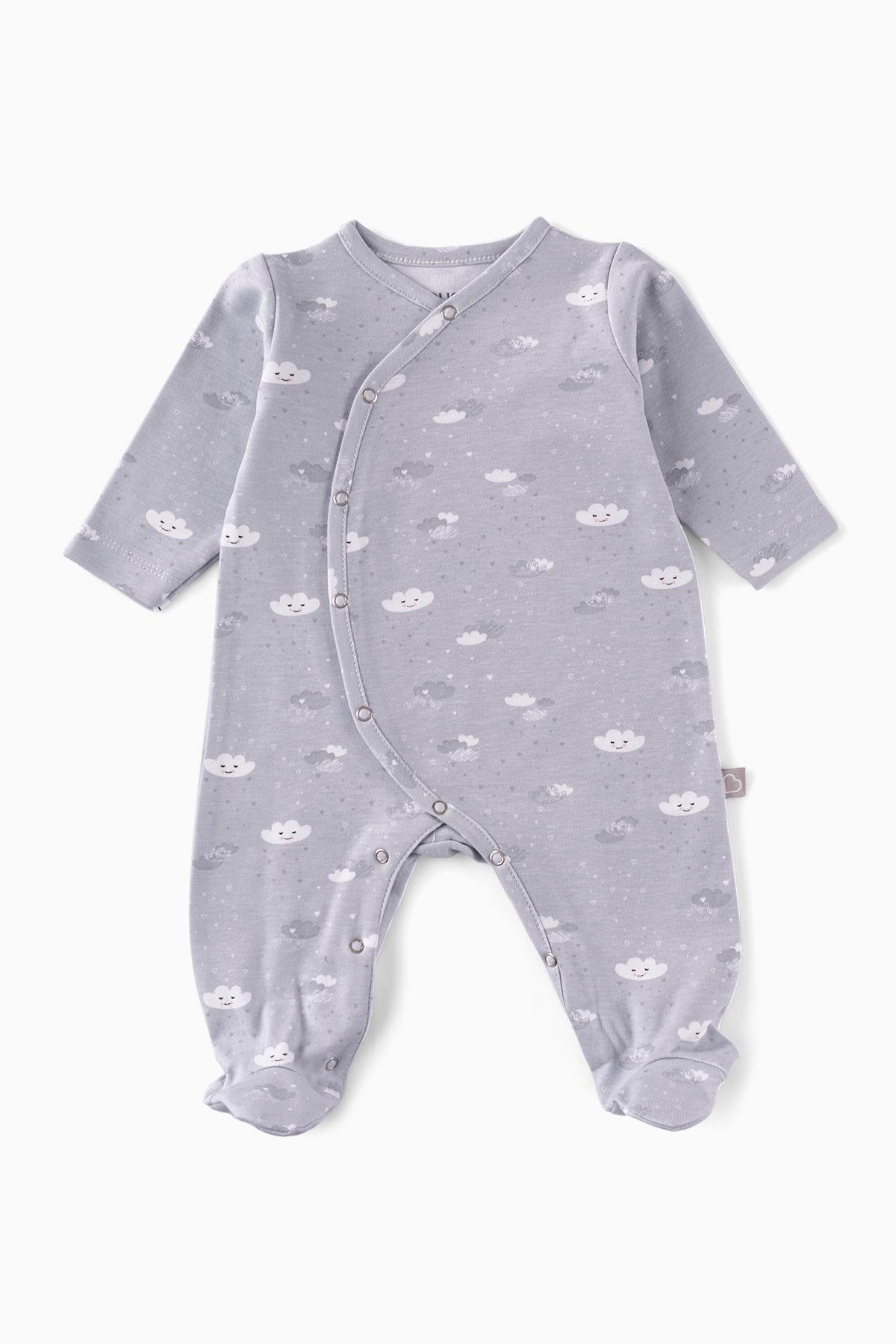 Boumini Bebek Patikli Bebek Tulumu Gülen BulutlarTulum Boumini Bebek Patikli Bebek Tulumu Gülen Bulutlar Boumini