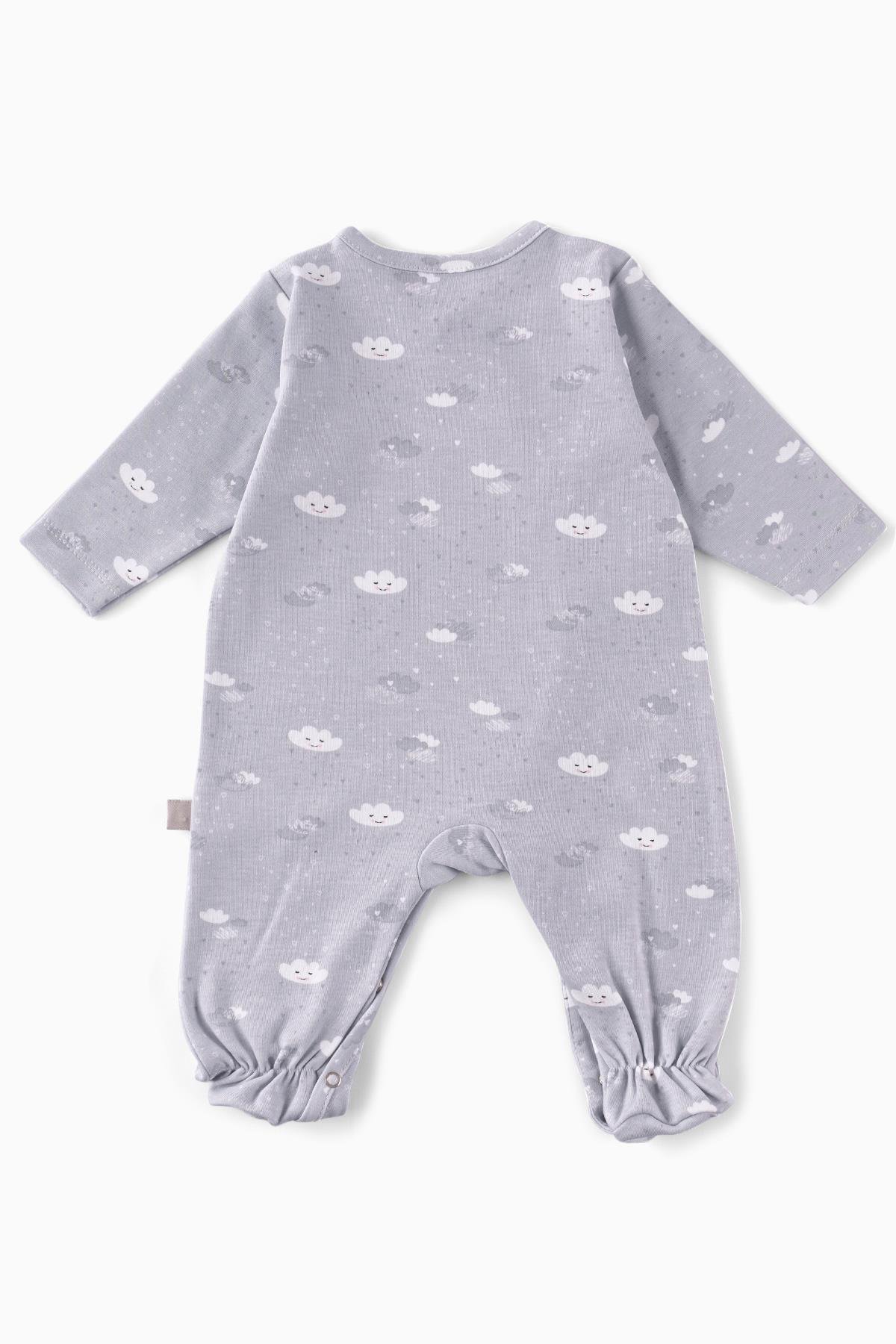 Boumini Bebek Patikli Bebek Tulumu Gülen BulutlarTulum Boumini Bebek Patikli Bebek Tulumu Gülen Bulutlar Boumini