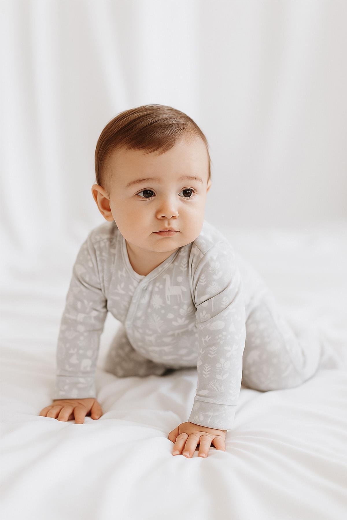 BouminiBoumini Bebek Patikli Tulum Doğada Macera GriTulum