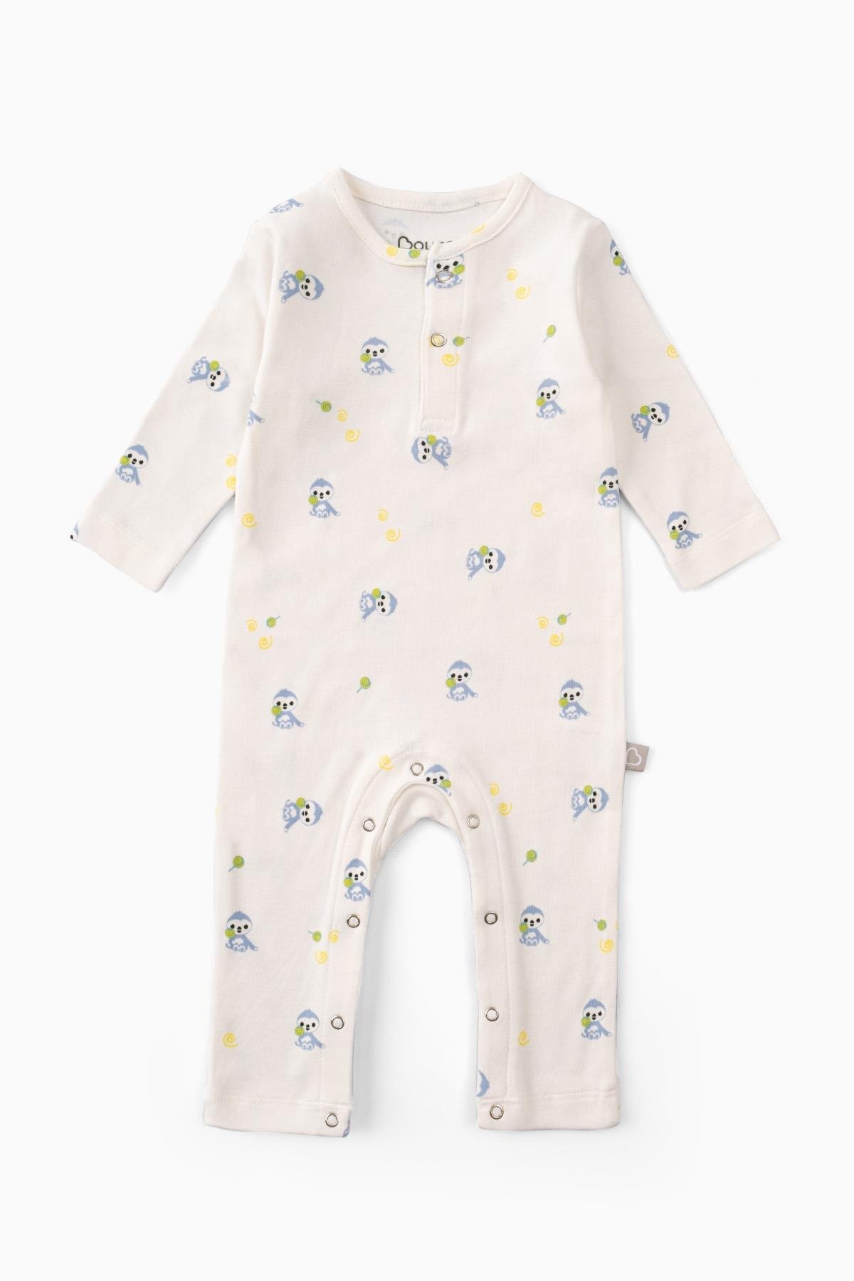 Boumini Bebek Uzun Kollu Çıtçıtlı Tulum Mavi MiskinTulum Boumini Bebek Uzun Kollu Çıtçıtlı Tulum Mavi Miskin Boumini