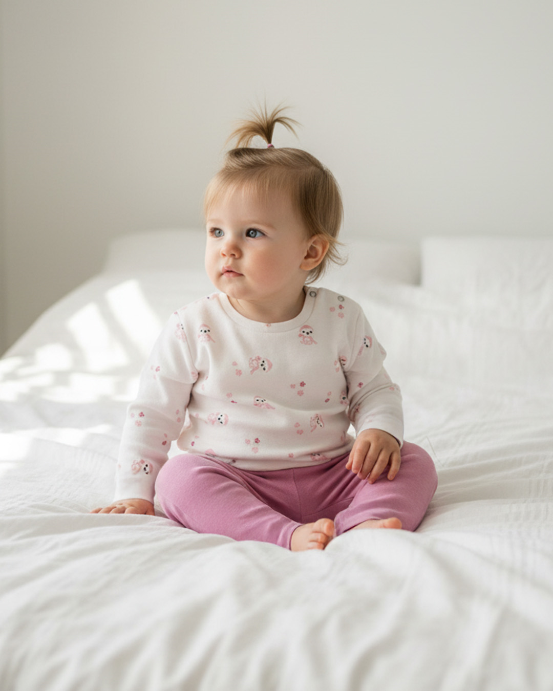 BouminiBoumini Bebek ve Çocuk Pijama Takımı Pembe MiskinErkek Bebek Pijama Takımı