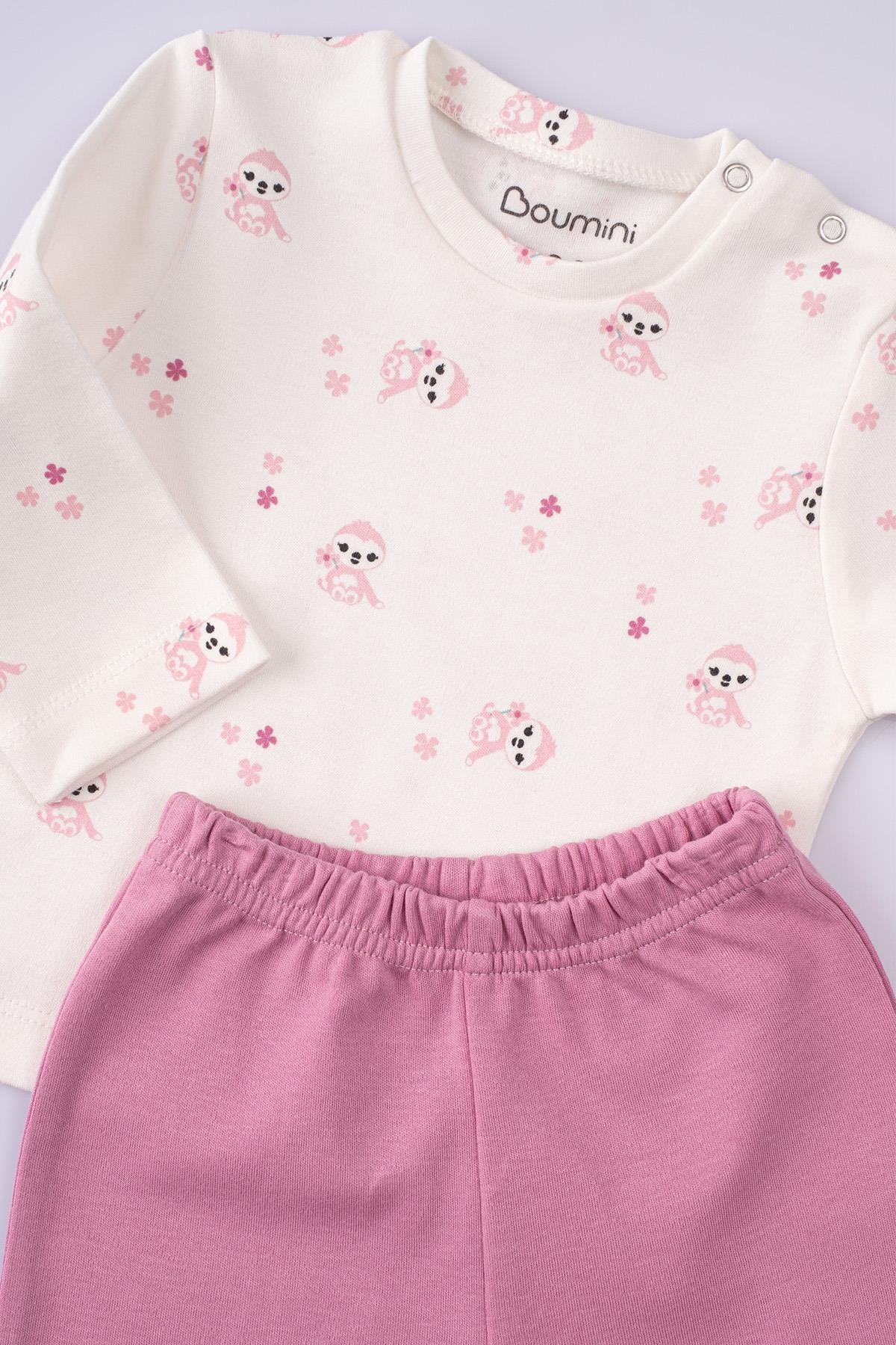 Boumini Bebek ve Çocuk Pijama Takımı Pembe Miskin |  Uygunbebe.comErkek Bebek Pijama Takımı Boumini Bebek ve Çocuk Pijama Takımı Pembe Miskin Boumini