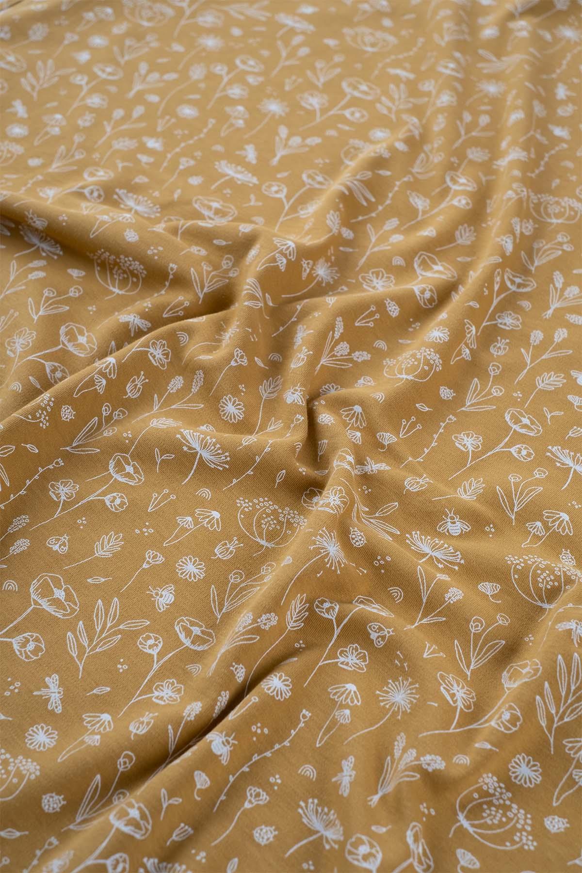 Boumini Çift Katlı Pamuklu Bebek Battaniyesi Bahar Çiçekli Hardal | BouminiBattaniye Boumini Çift Katlı Pamuklu Bebek Battaniyesi Bahar Çiçekli Hardal Boumini