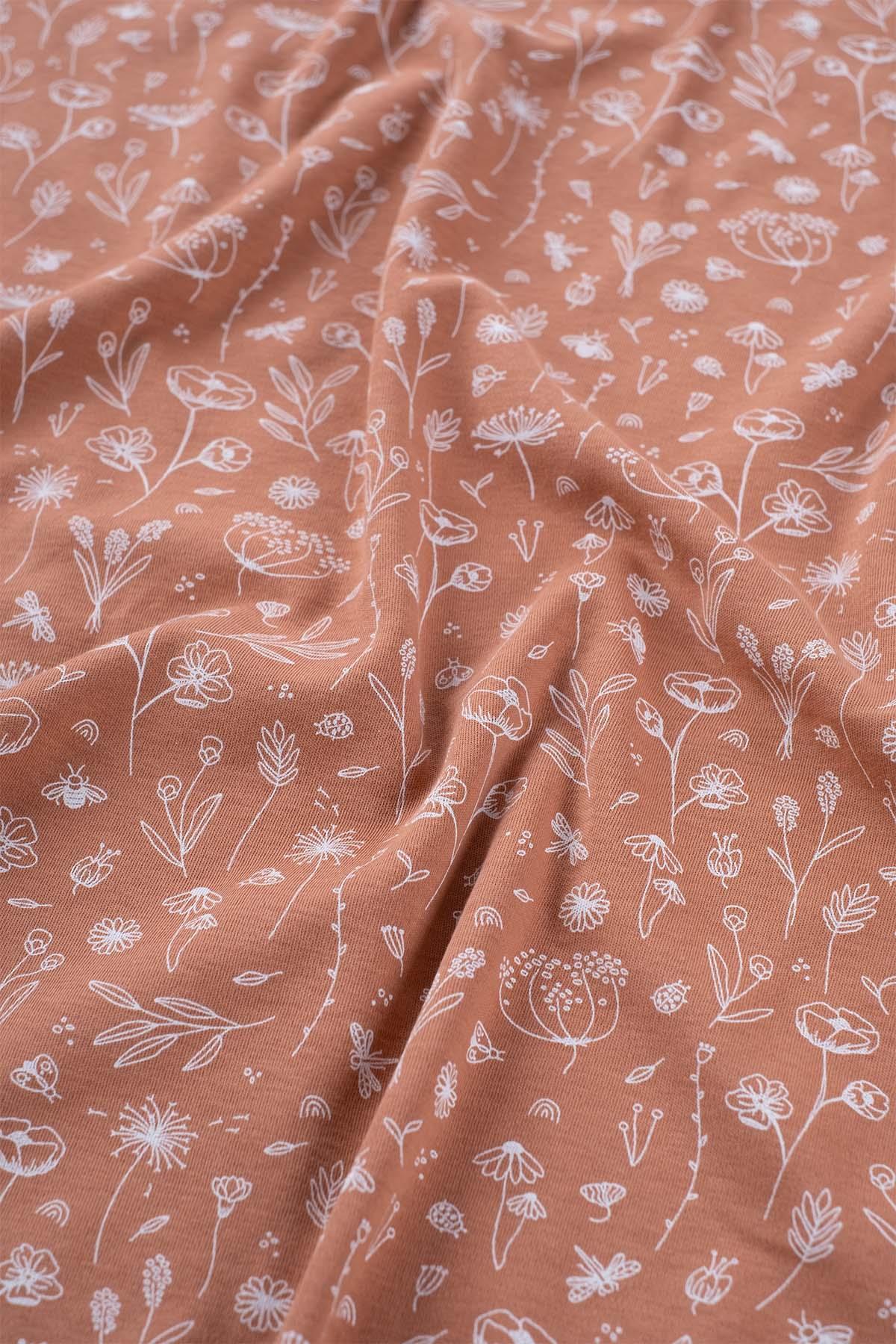 Boumini Çift Katlı Pamuklu Bebek Battaniyesi Bahar Çiçekli Kiremit | BouminiBattaniye Boumini Çift Katlı Pamuklu Bebek Battaniyesi Bahar Çiçekli Kiremit Boumini