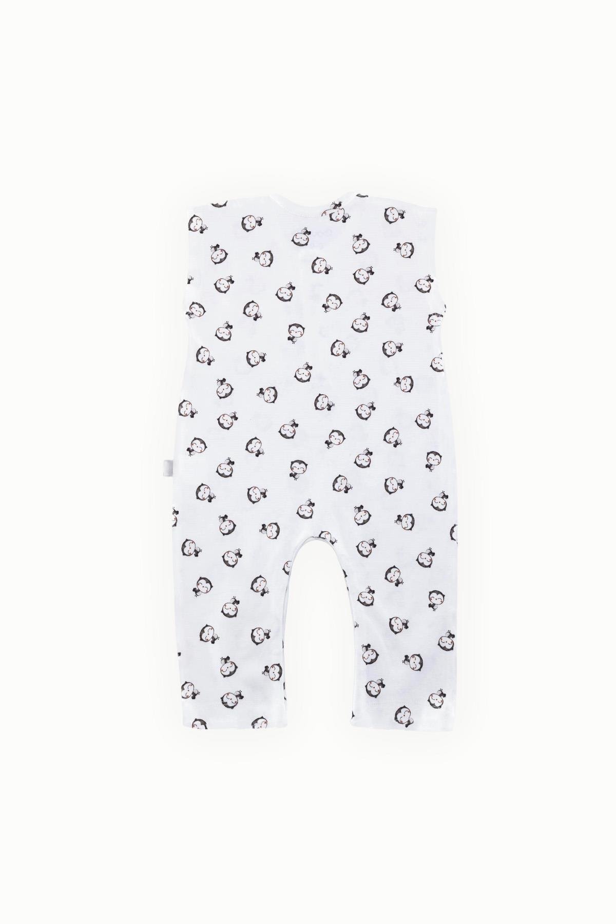 BouminiBoumini Kolsuz Uzun Bacaklı Çıtçıtlı Bebek Tulum Ollie KremTulum