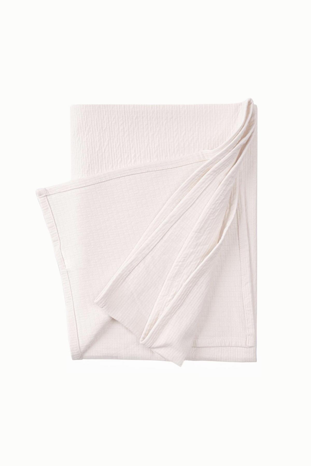 BouminiBoumini Pamuk Kapitone Bebek Battaniyesi 120x120 cm EkruMüslin Örtüler