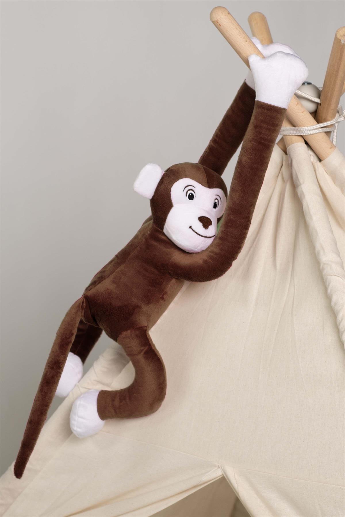 Boumini Toys Boyuna Sarılan Maymun Kahve Elleri Çıtçıtlı 55 cmOYUNCAK Boumini Toys Boyuna Sarılan Pelüş Maymun Kahve Elleri Çıtçıtlı 55 cm Boumini