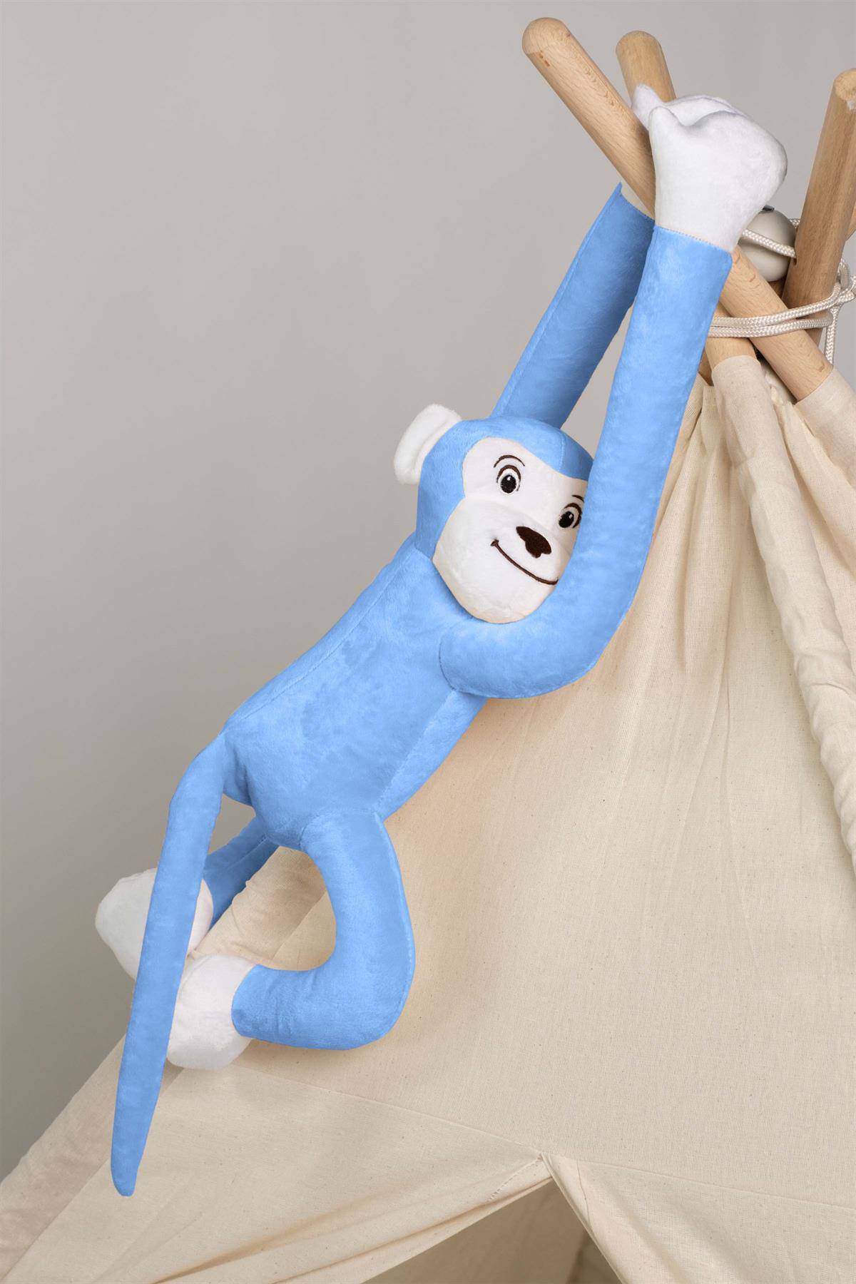 Boumini Toys Boyuna Sarılan Maymun Mavi Elleri Çıtçıtlı 55 cmOYUNCAK Boumini Toys Boyuna Sarılan Pelüş Maymun Mavi Elleri Çıtçıtlı 55 cm Boumini