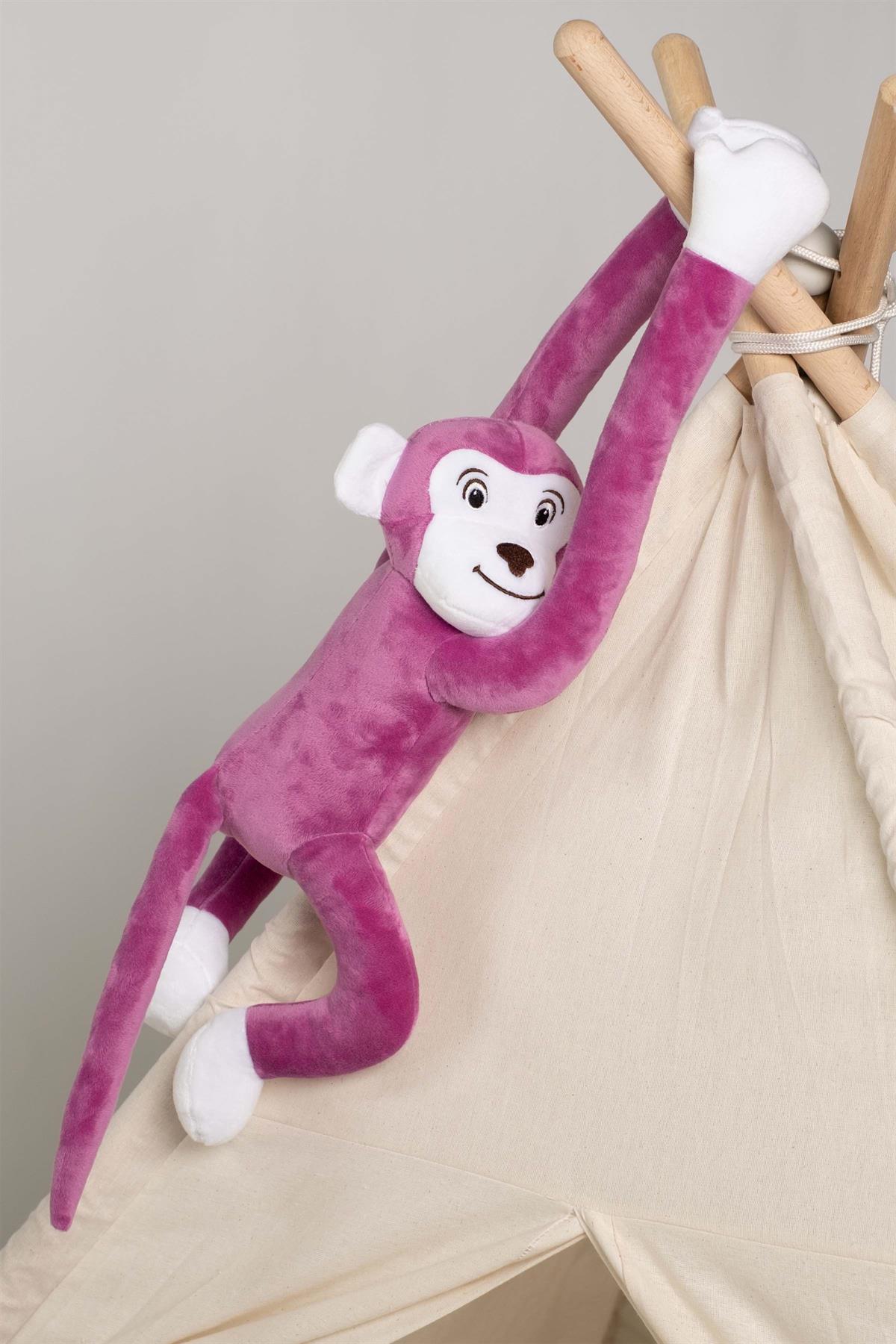 Boumini Toys Boyuna Sarılan Maymun Mor Elleri Çıtçıtlı 55 cmOYUNCAK Boumini Toys Boyuna Sarılan Pelüş Maymun Mor Elleri Çıtçıtlı 55 cm Boumini