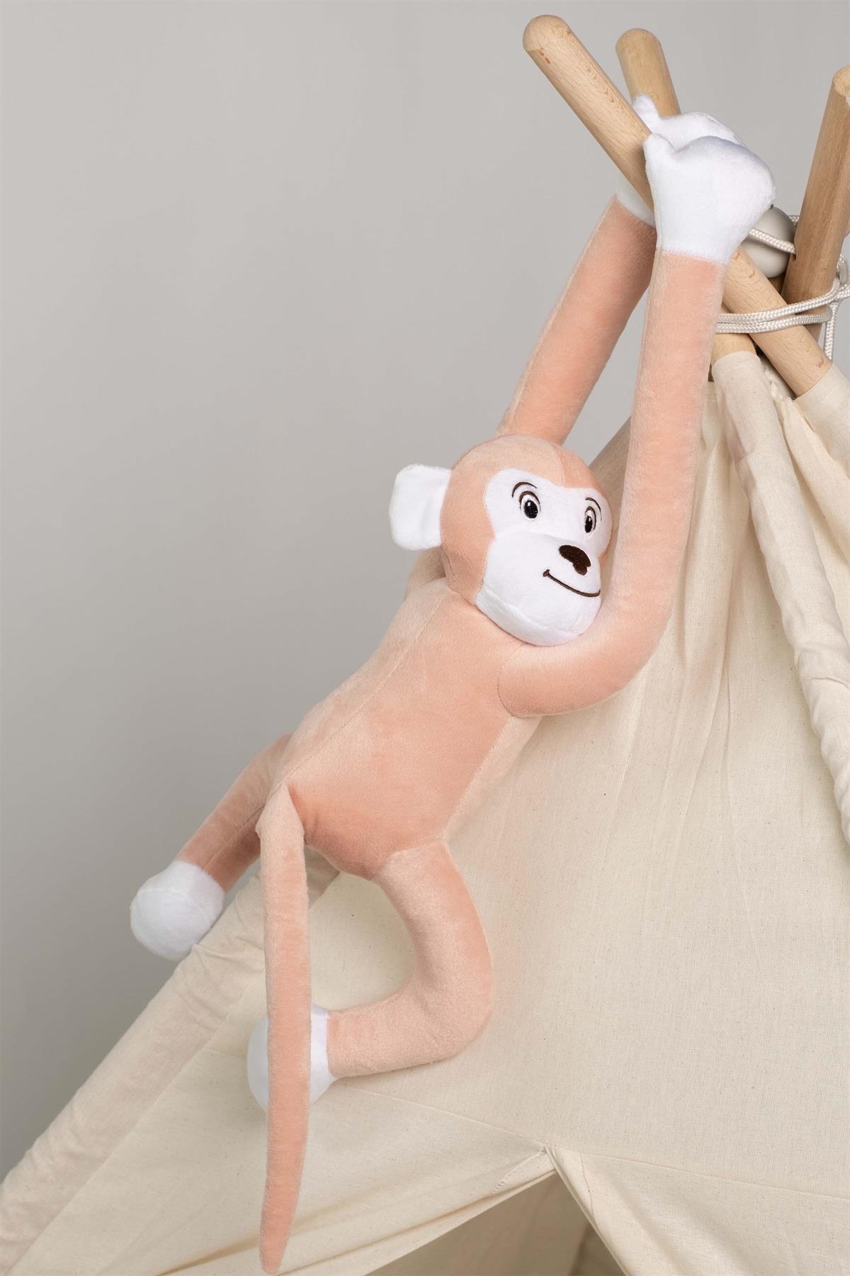 Boumini Toys Boyuna Sarılan Maymun Pembe Elleri Çıtçıtlı 55 cmOYUNCAK Boumini Toys Boyuna Sarılan Pelüş Maymun Pembe Elleri Çıtçıtlı 55 cm Boumini