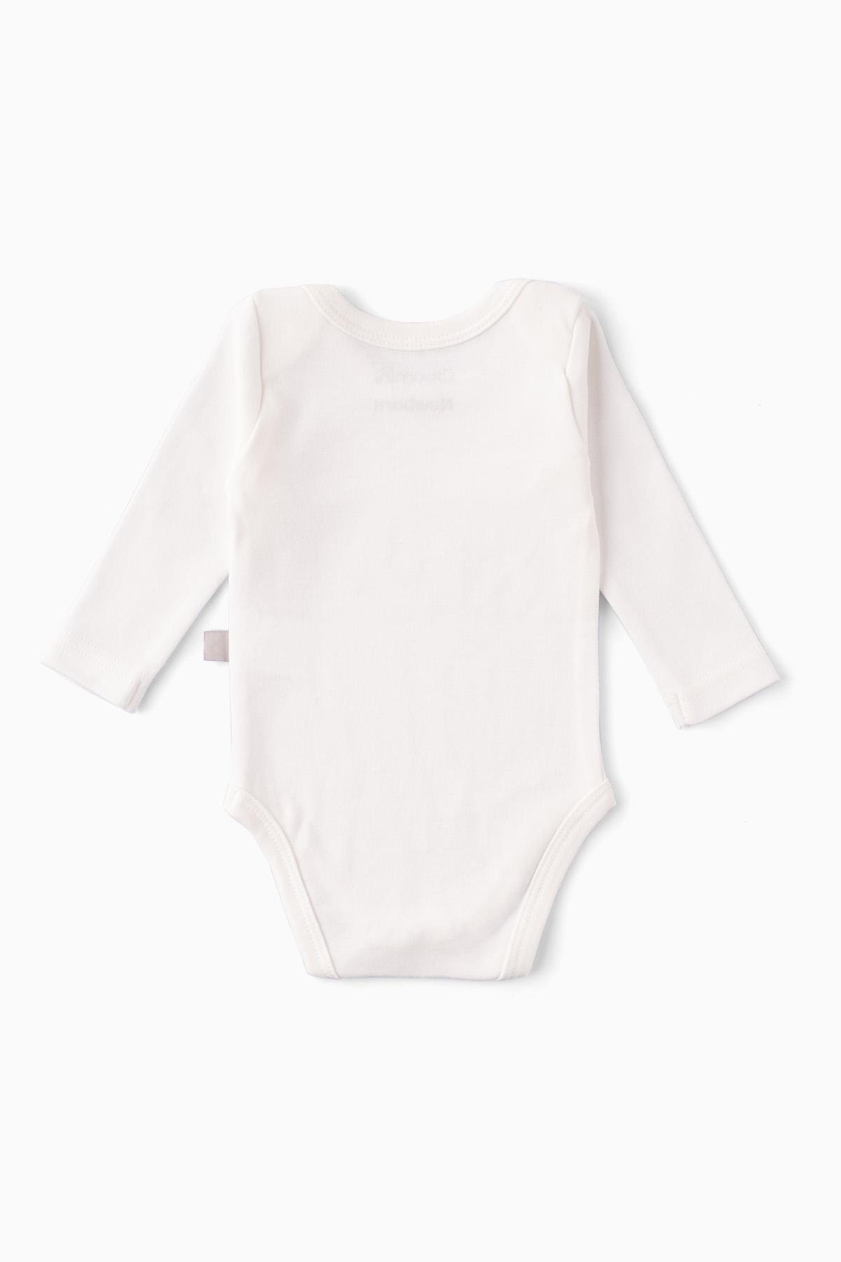 Boumini Uzun Kollu Bebek Çıtçıtlı Body Beyaz | BouminiBody&Zıbın Boumini Uzun Kollu Bebek Çıtçıtlı Body Beyaz Boumini