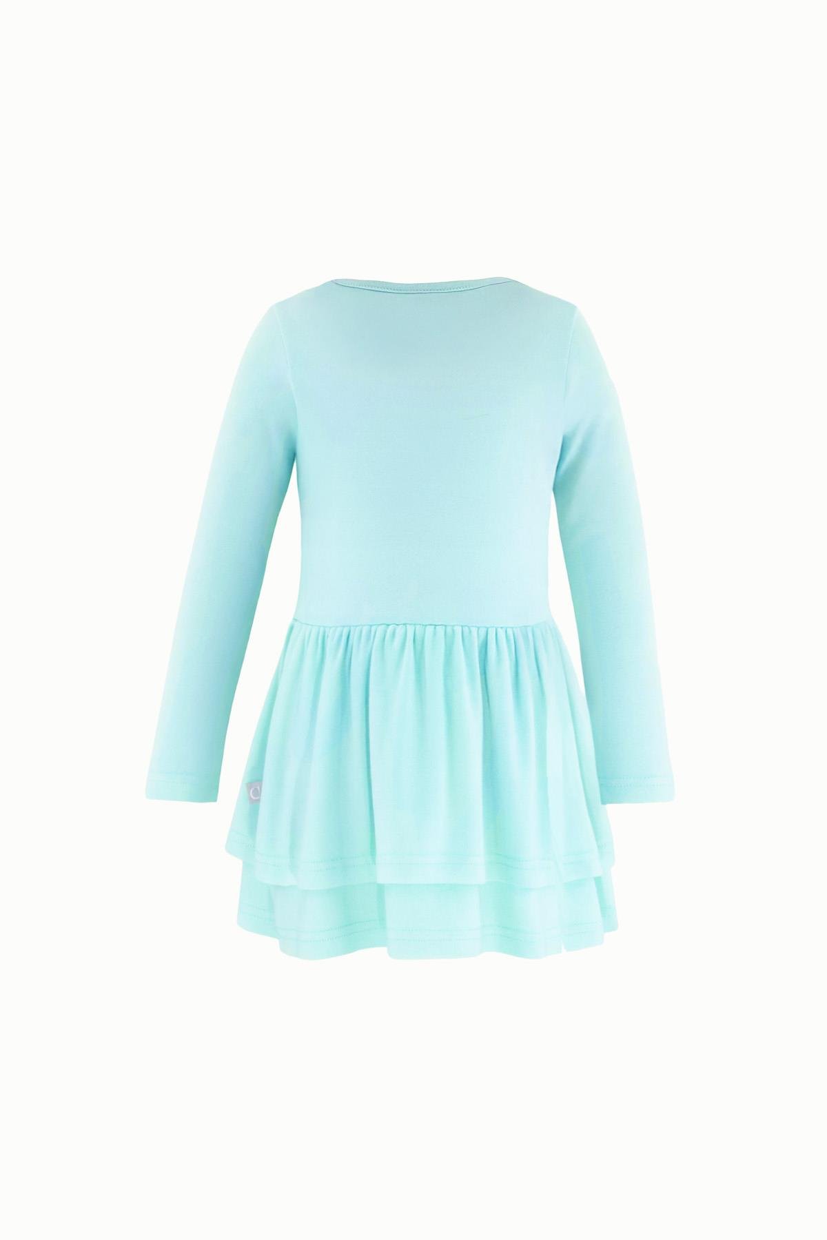 BouminiBoumini Volanlı Kat Kat Kız Çocuk Elbise MintKız Çocuk Elbise