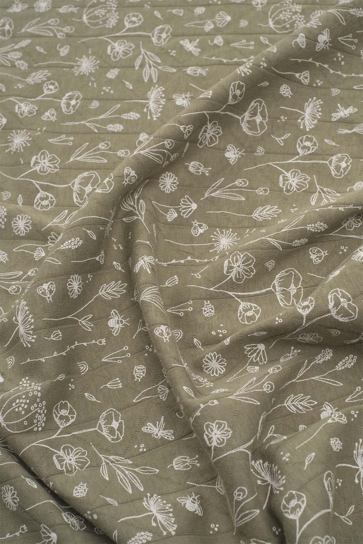 Çift Katlı Müslin Kese Seti 100x100 cm Wild Flowers YeşilMüslin Örtüler Çift Katlı Müslin Kese Seti 100x100 cm Wild Flowers Yeşil Boumini